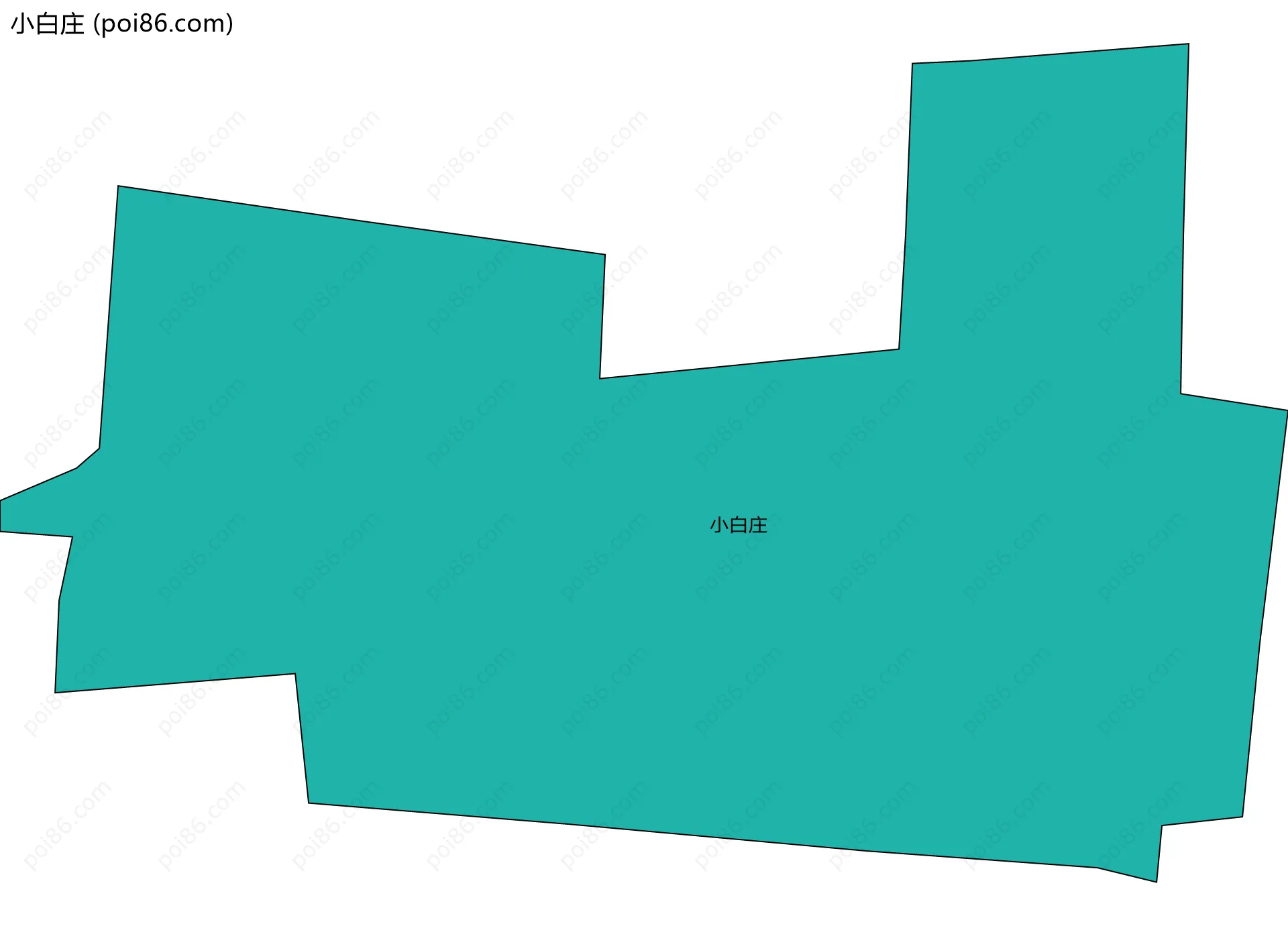 小白庄边界地图
