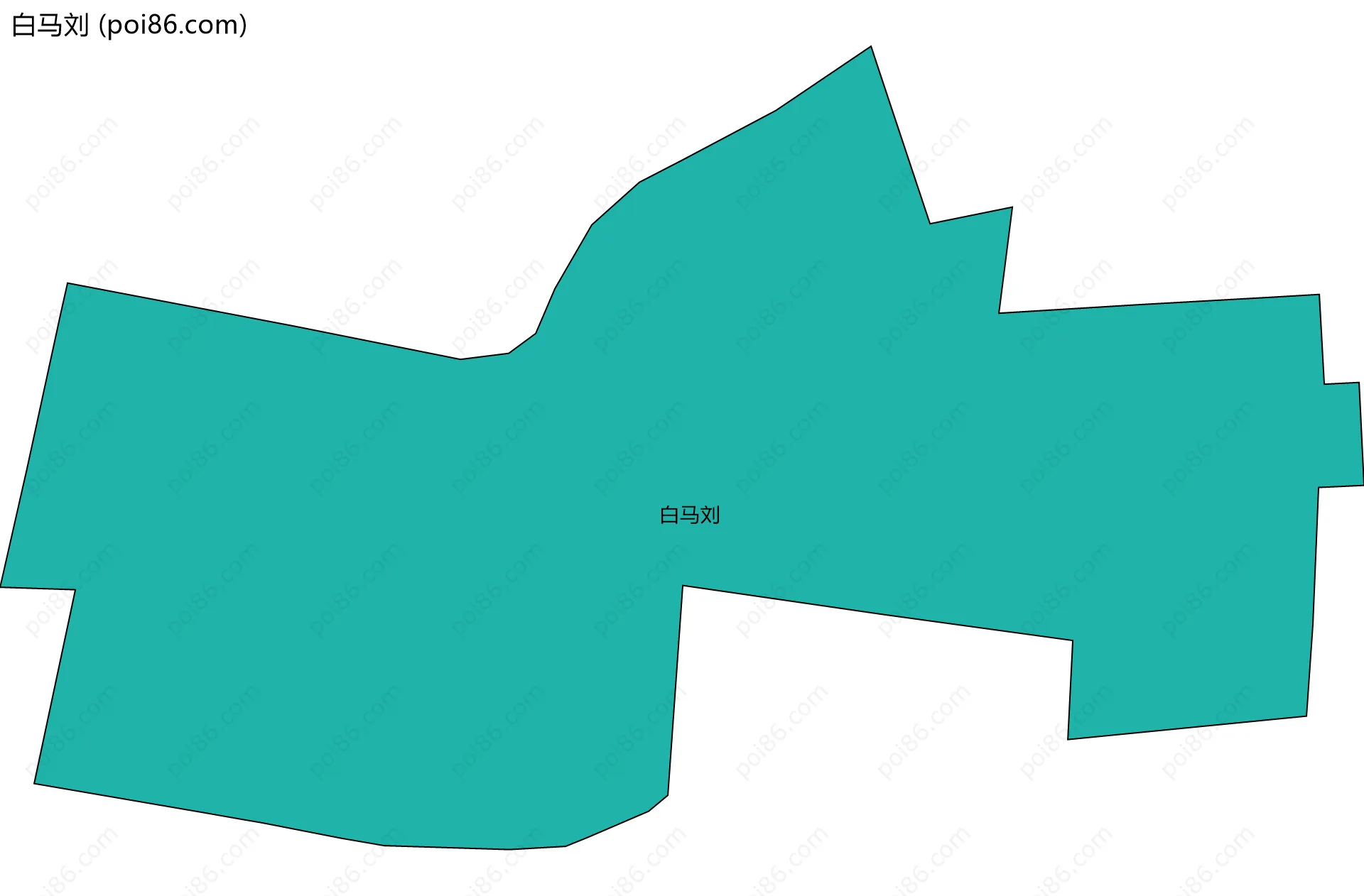 白马刘边界地图