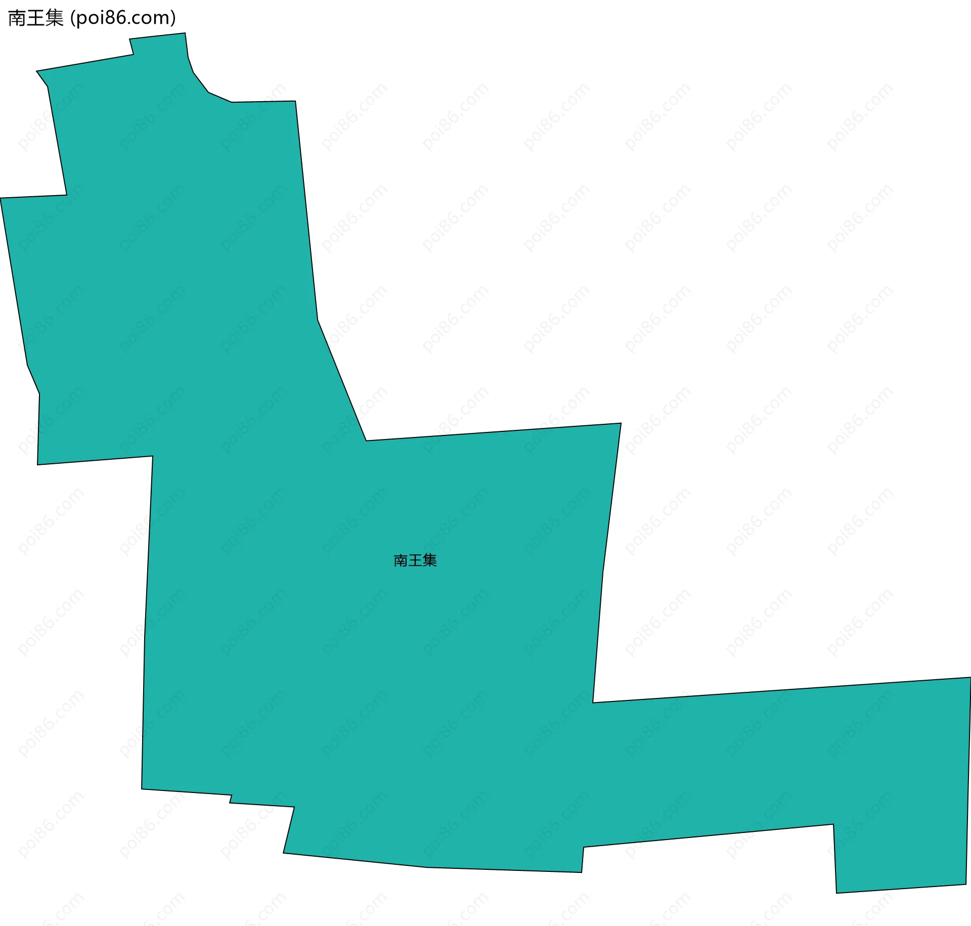 南王集边界地图