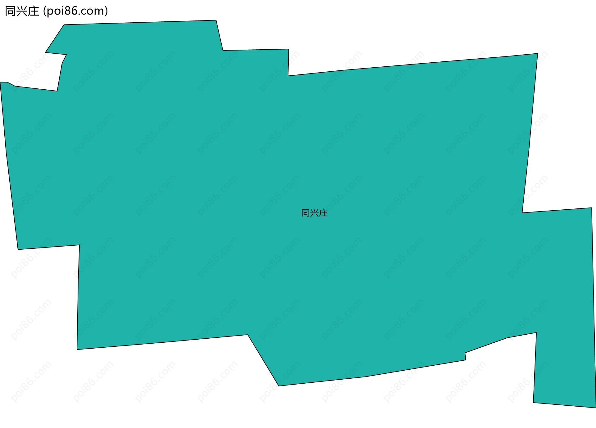 同兴庄边界地图