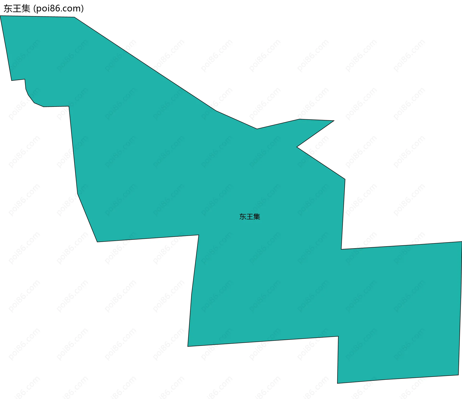 东王集边界地图