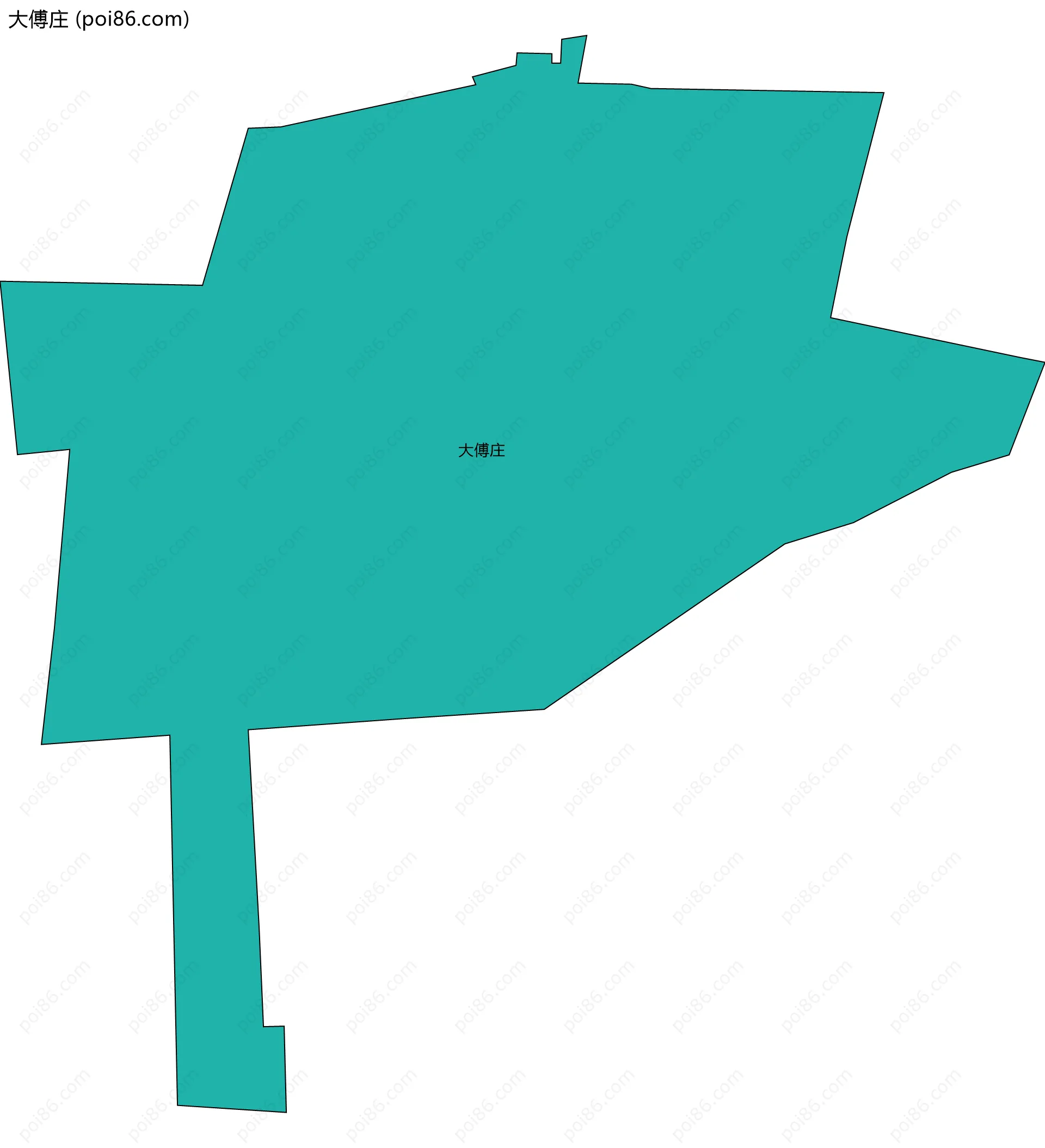 大傅庄边界地图