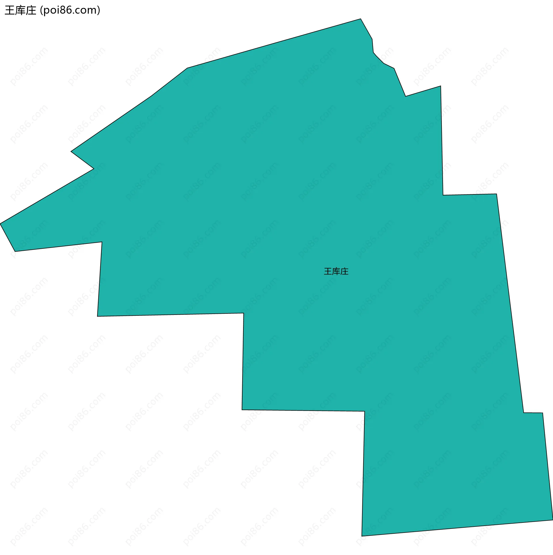 王库庄边界地图