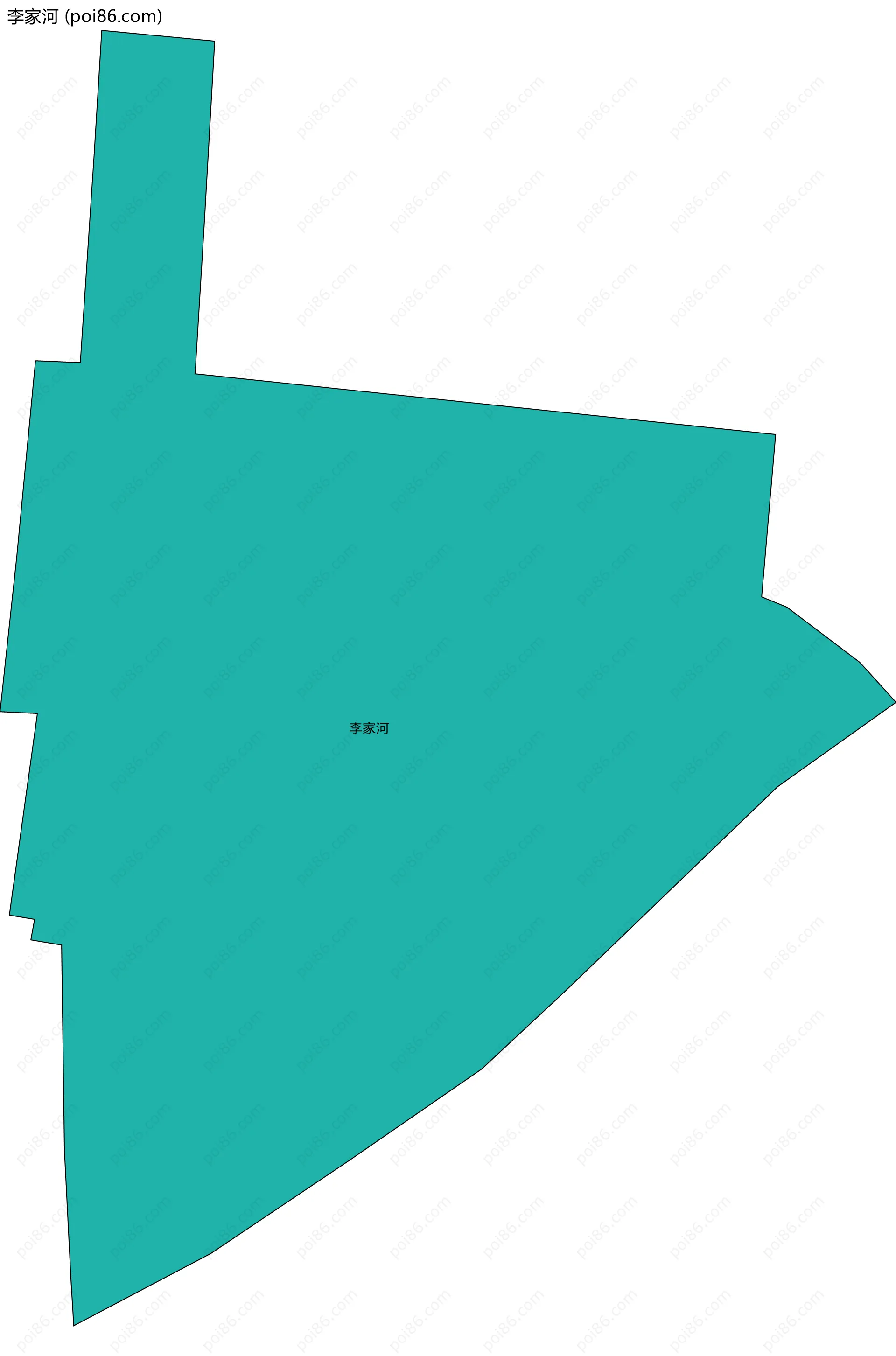 李家河边界地图