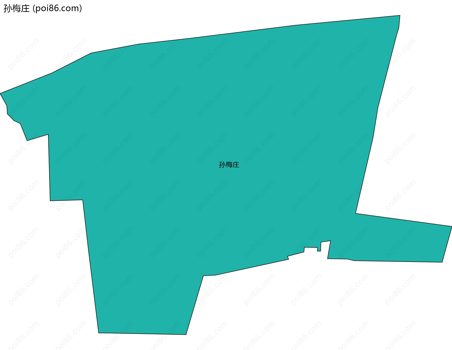 孙梅庄边界地图