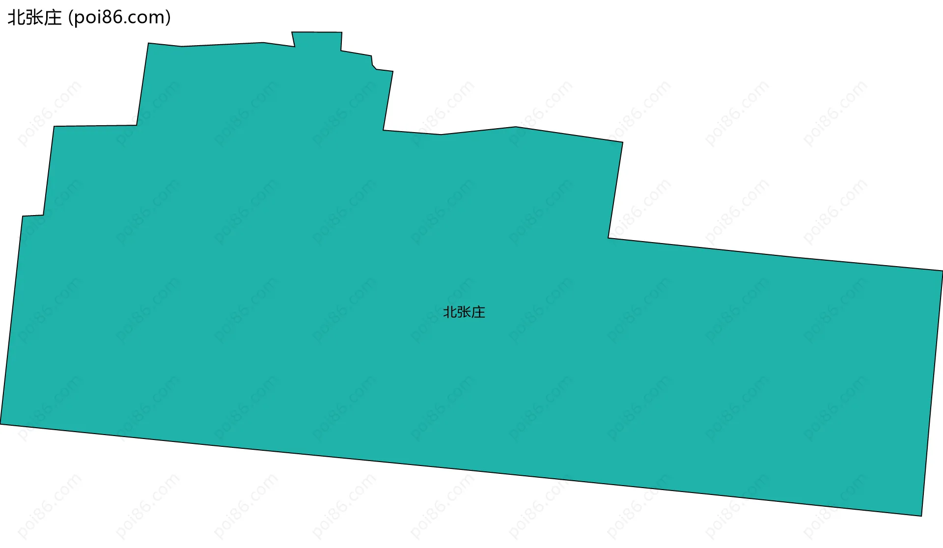 北张庄边界地图