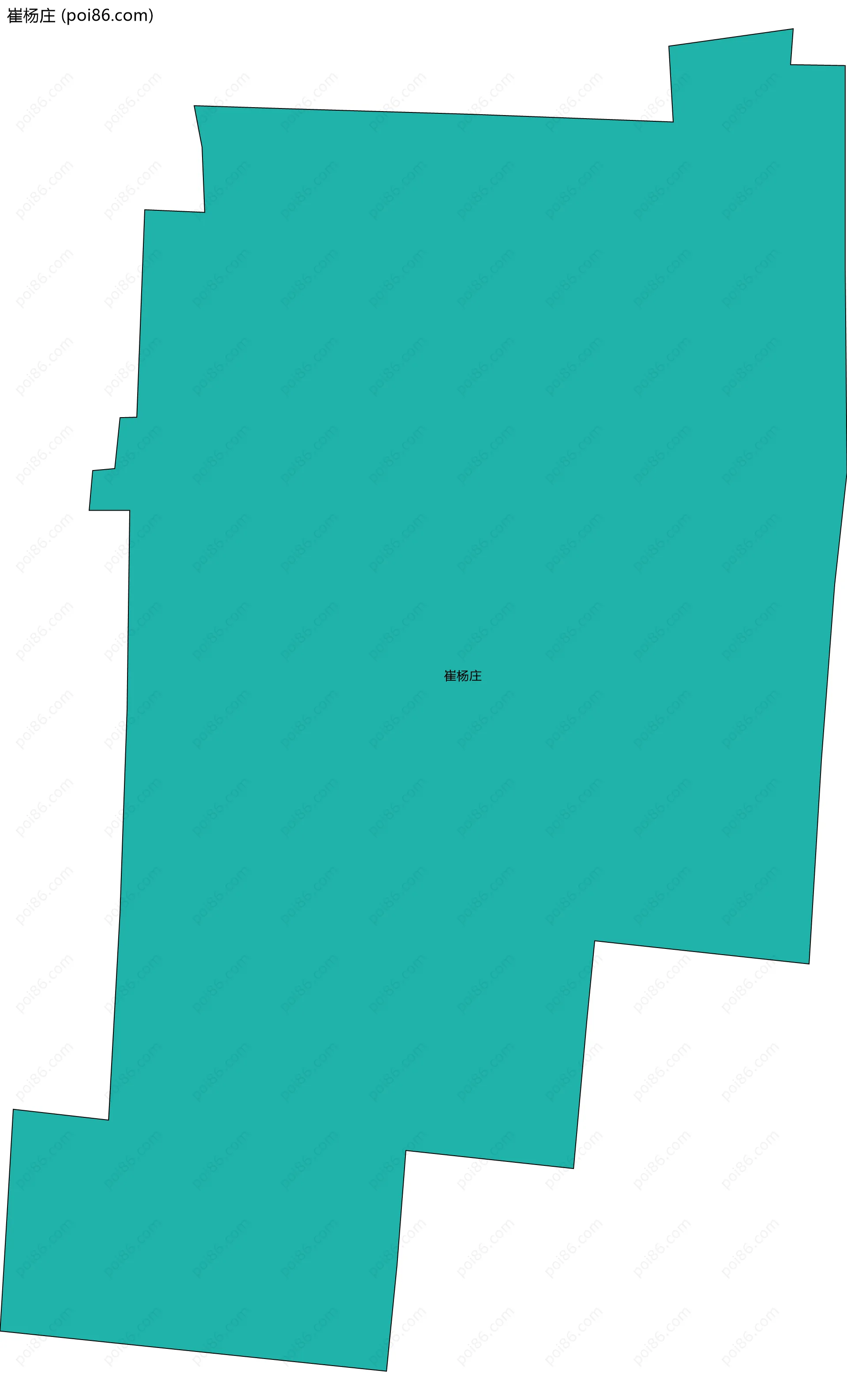 崔杨庄边界地图