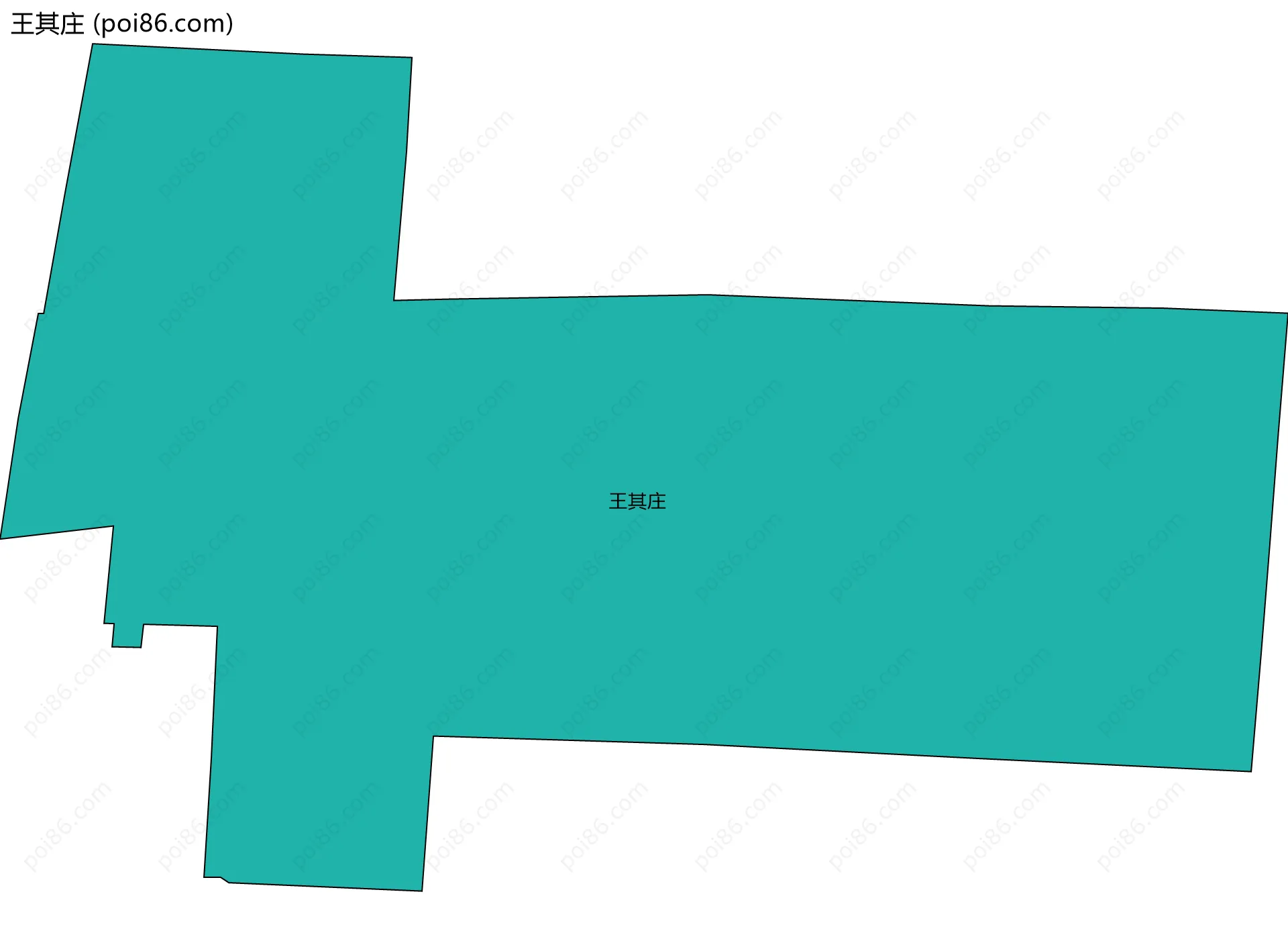 王其庄边界地图