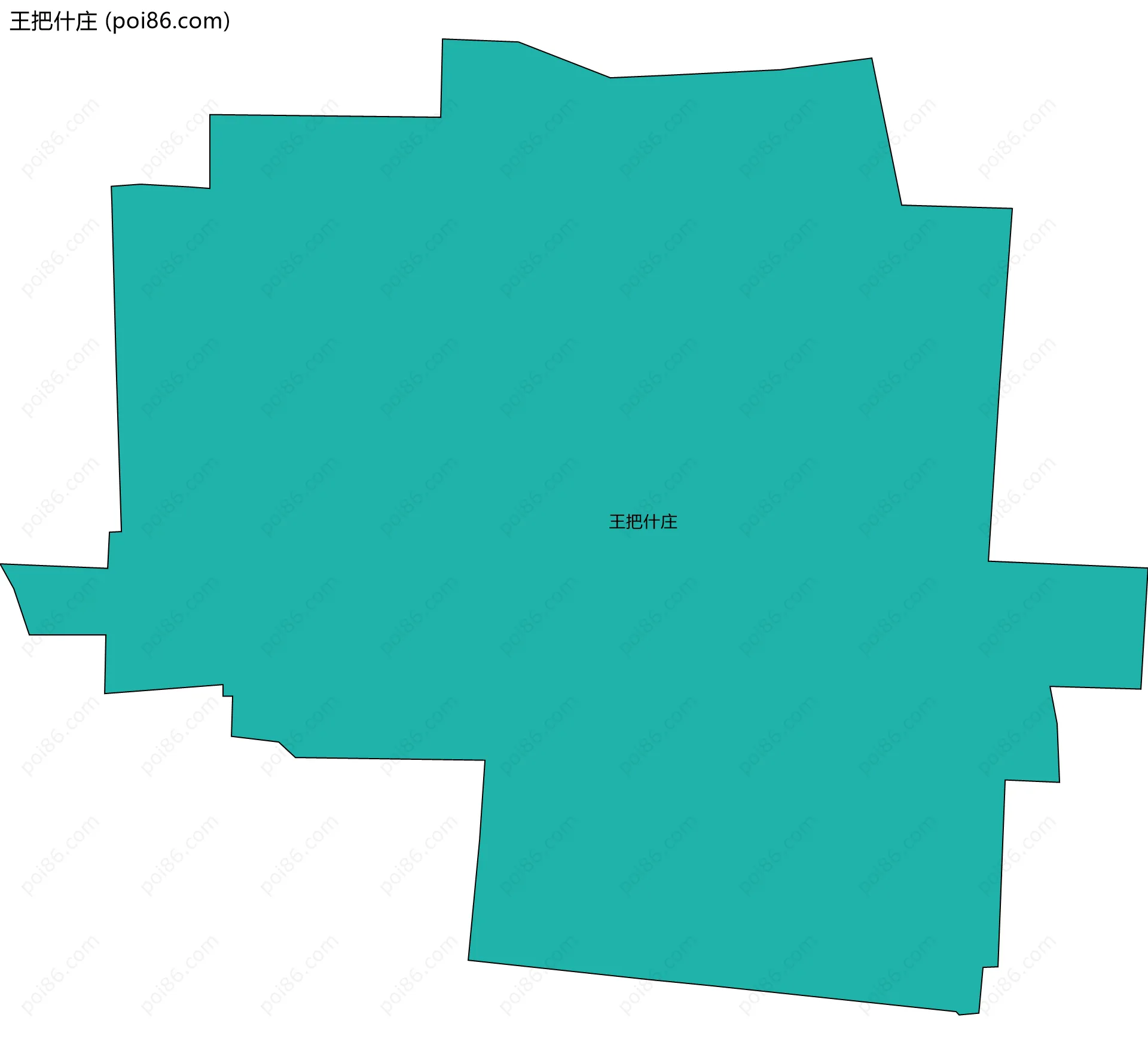 王把什庄边界地图