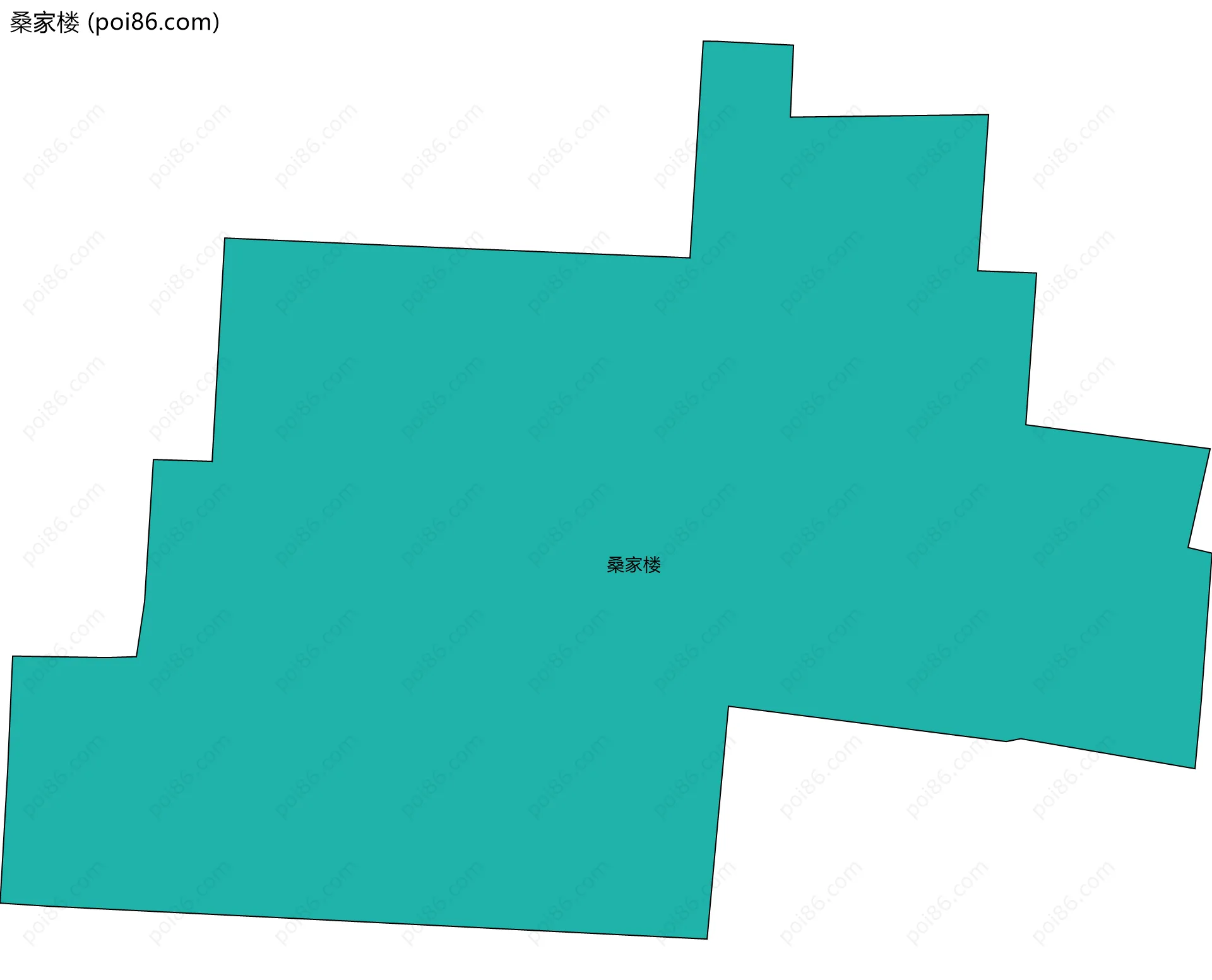 桑家楼边界地图