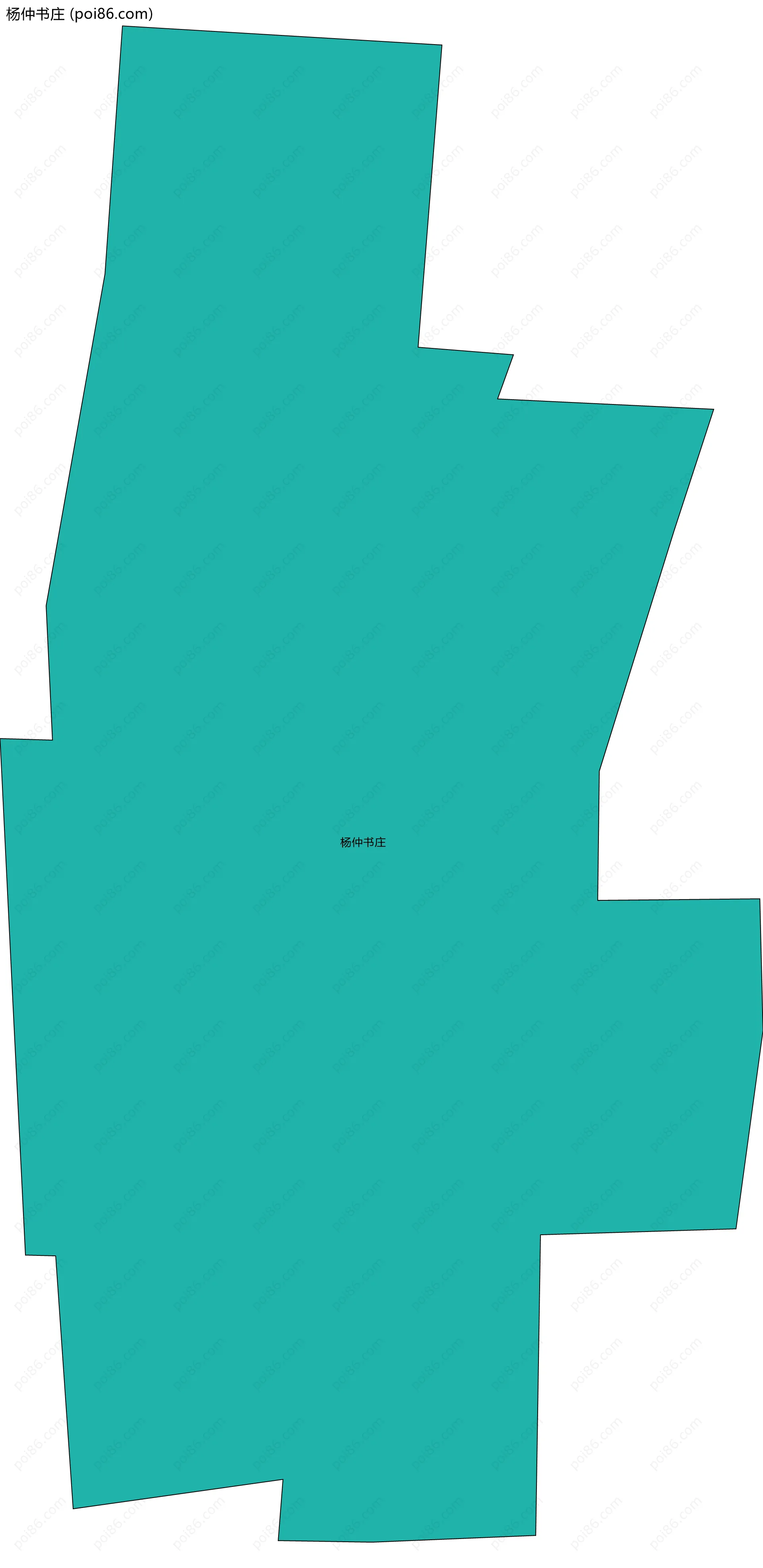 杨仲书庄边界地图