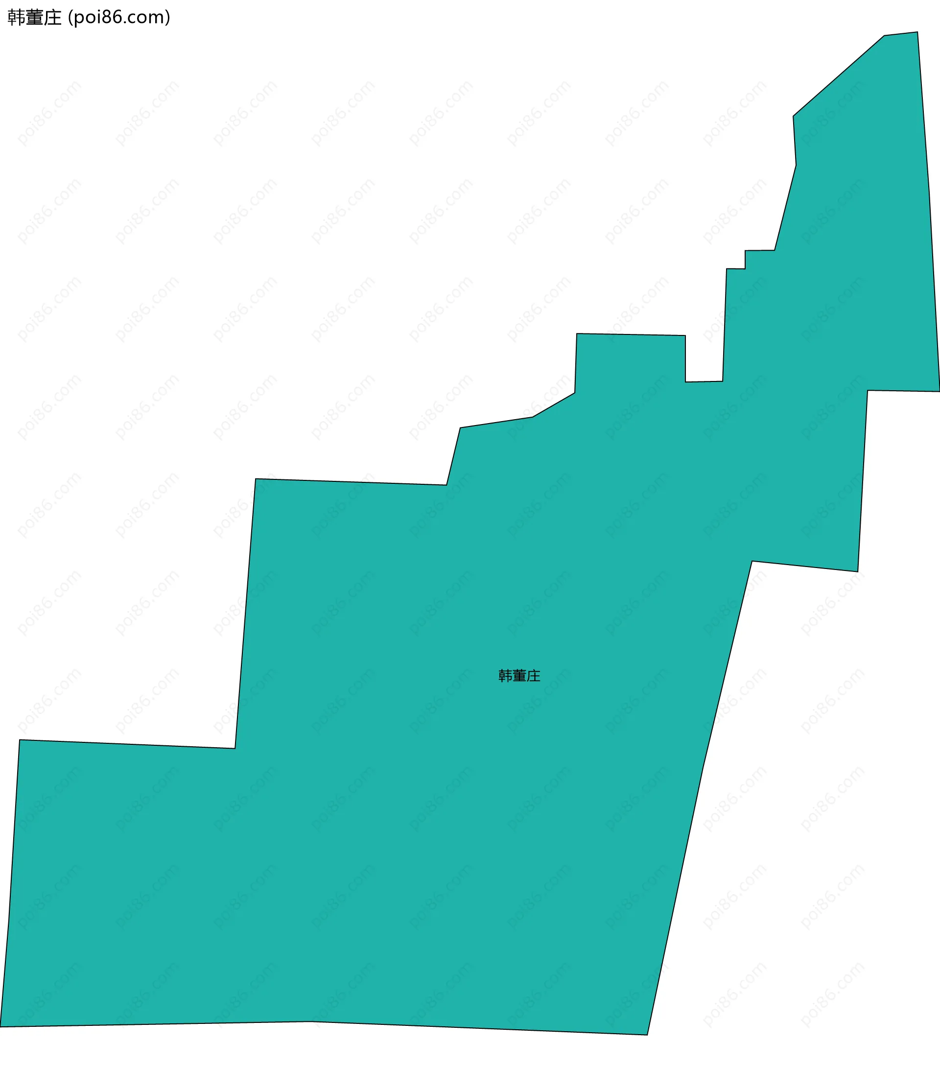 韩董庄边界地图