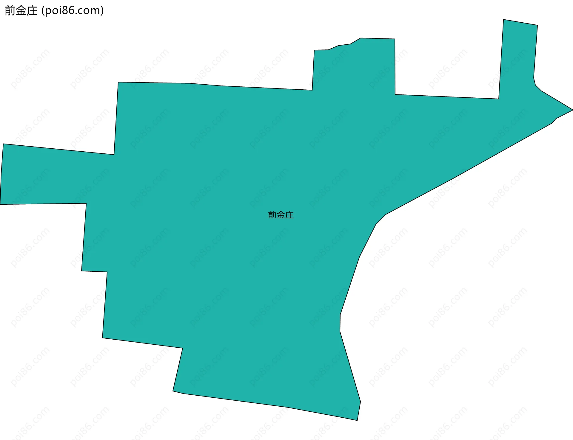 前金庄边界地图