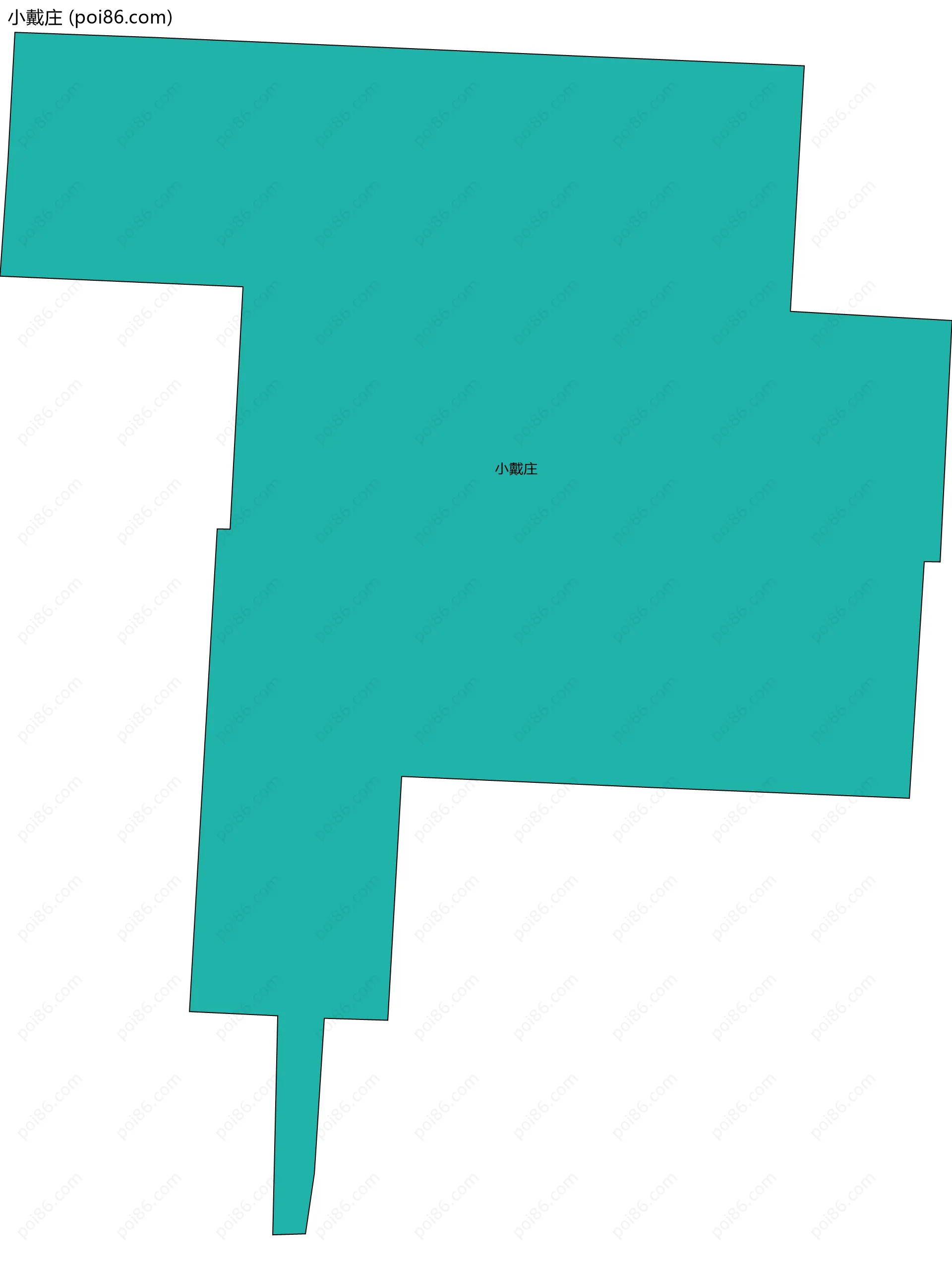 小戴庄边界地图