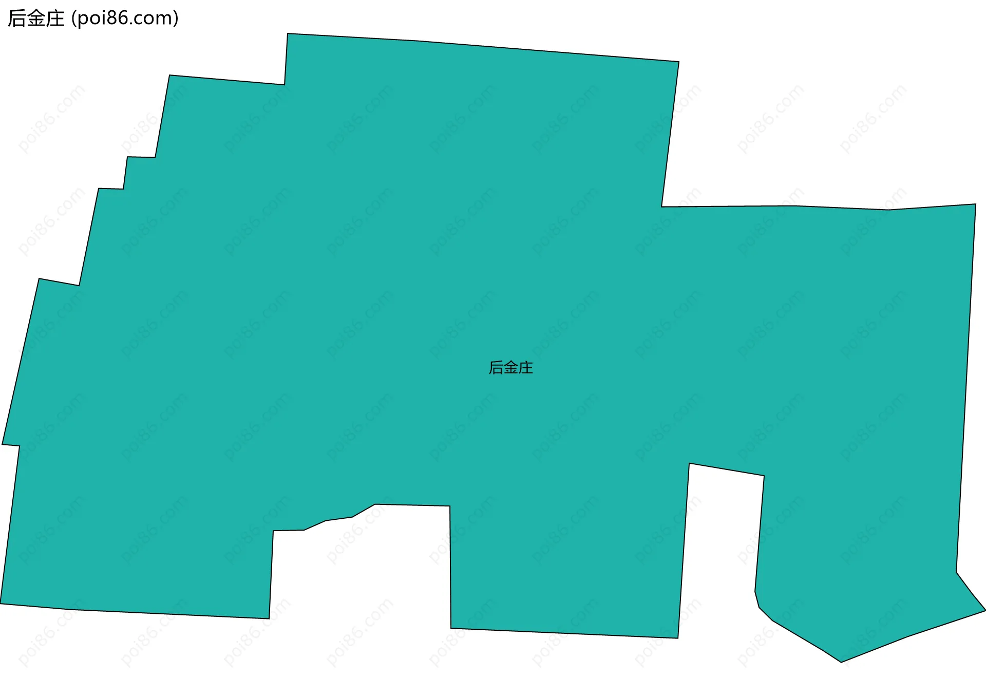 后金庄边界地图