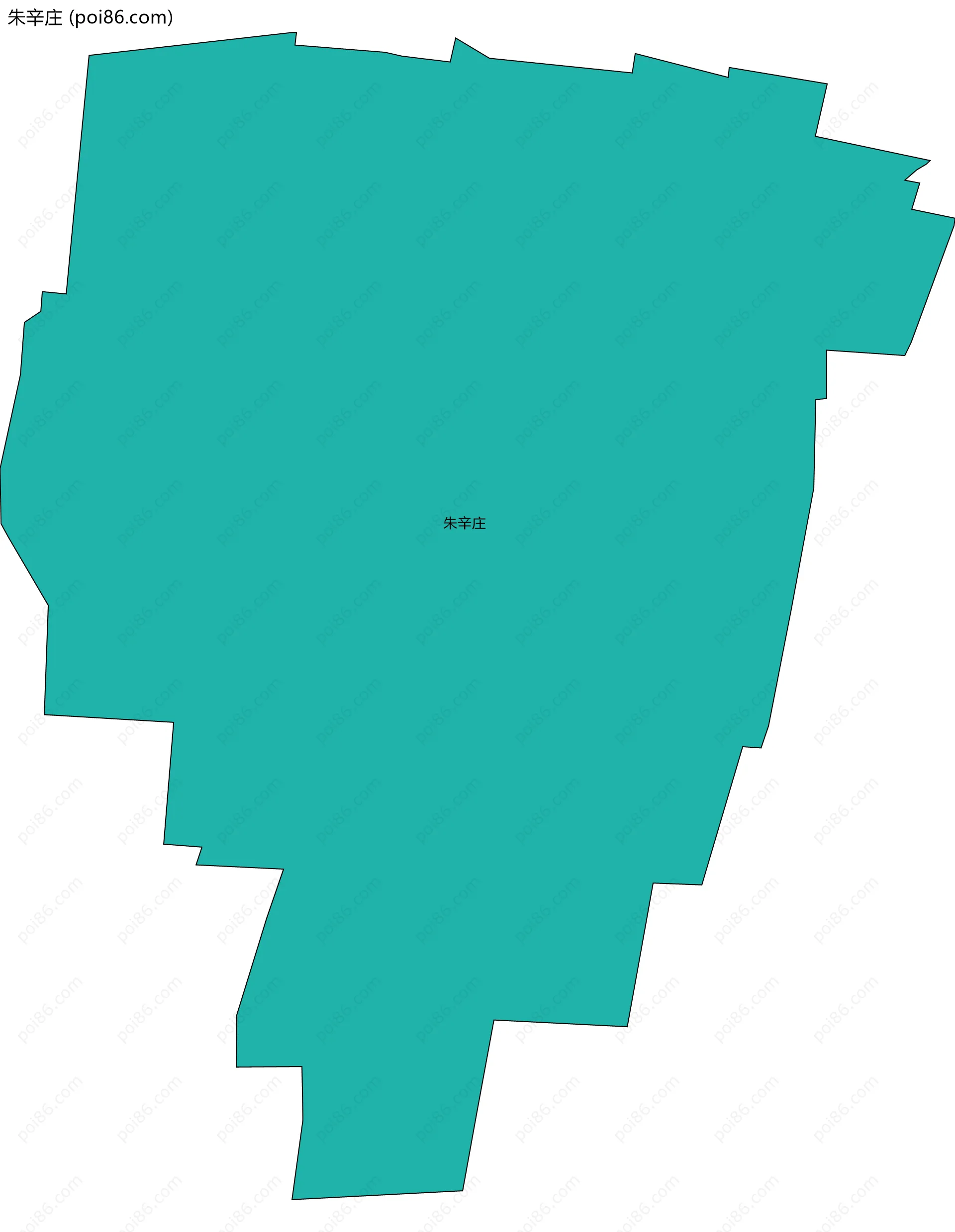 朱辛庄边界地图