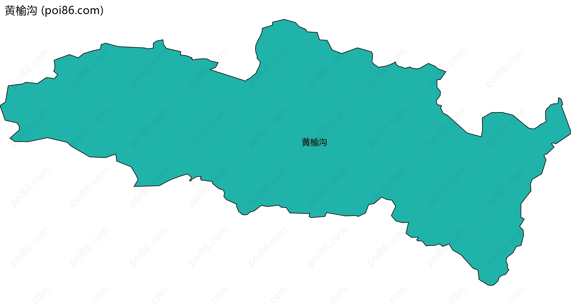 黄榆沟边界地图