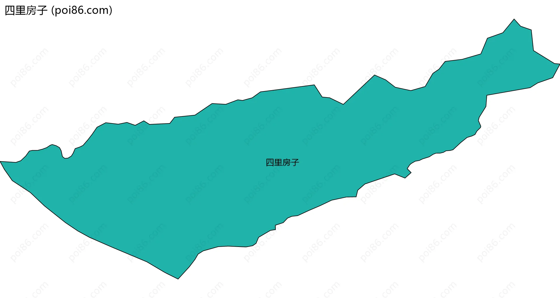 四里房子边界地图