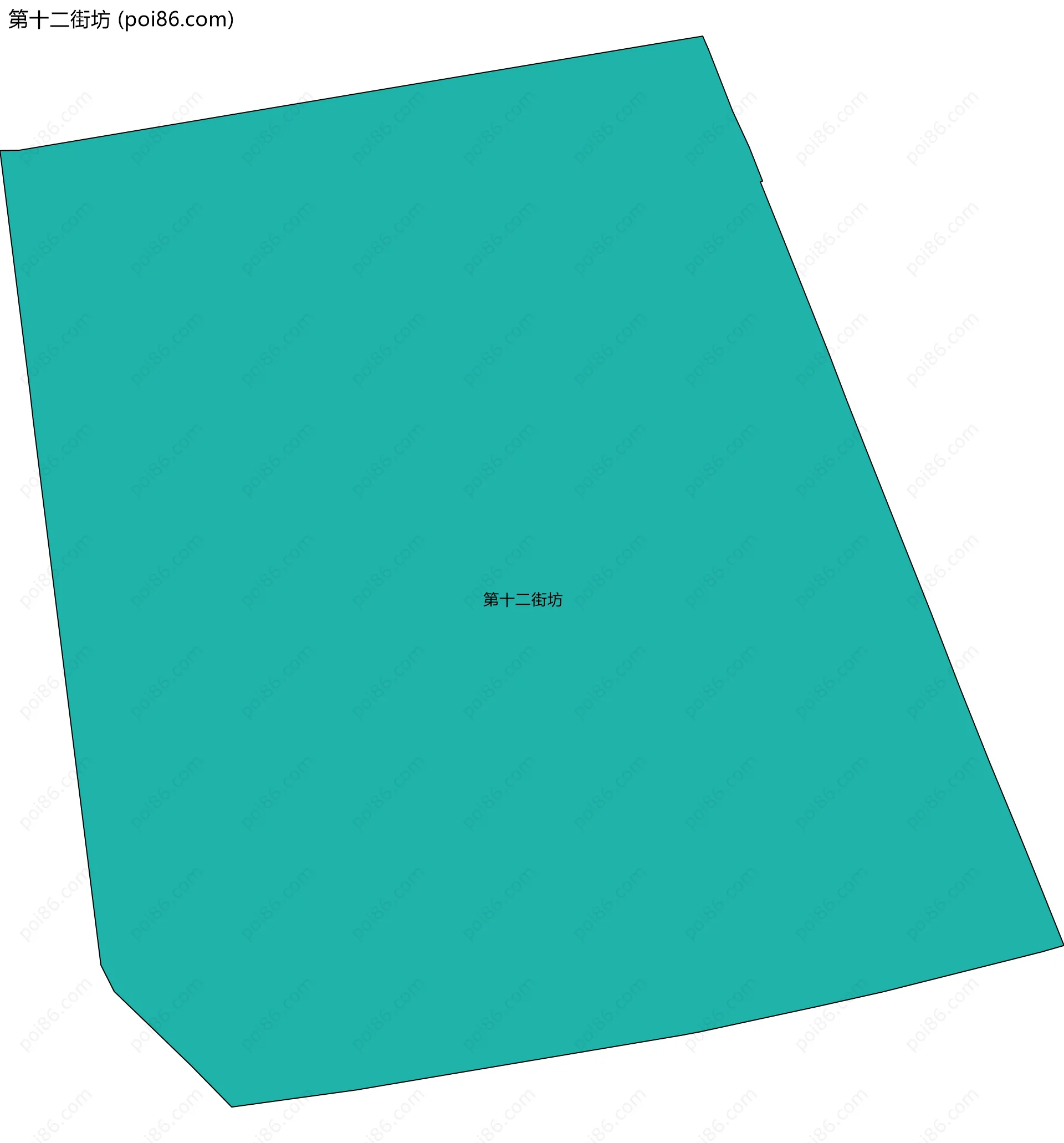 第十二街坊边界地图