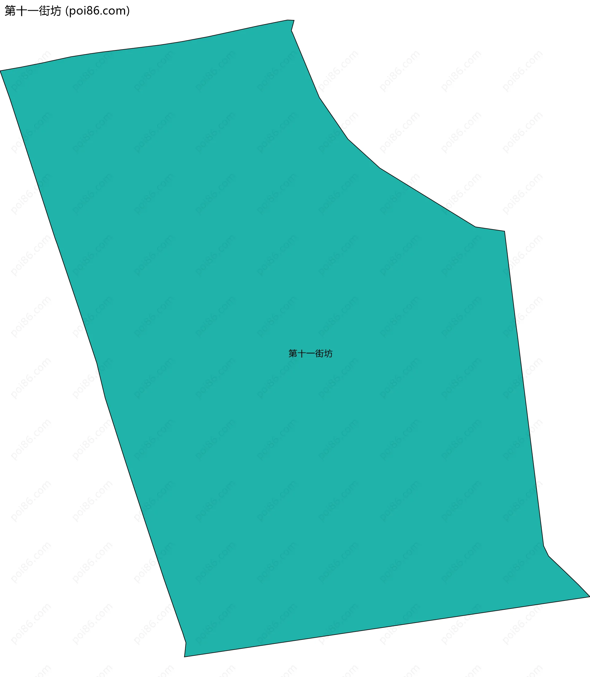 第十一街坊边界地图