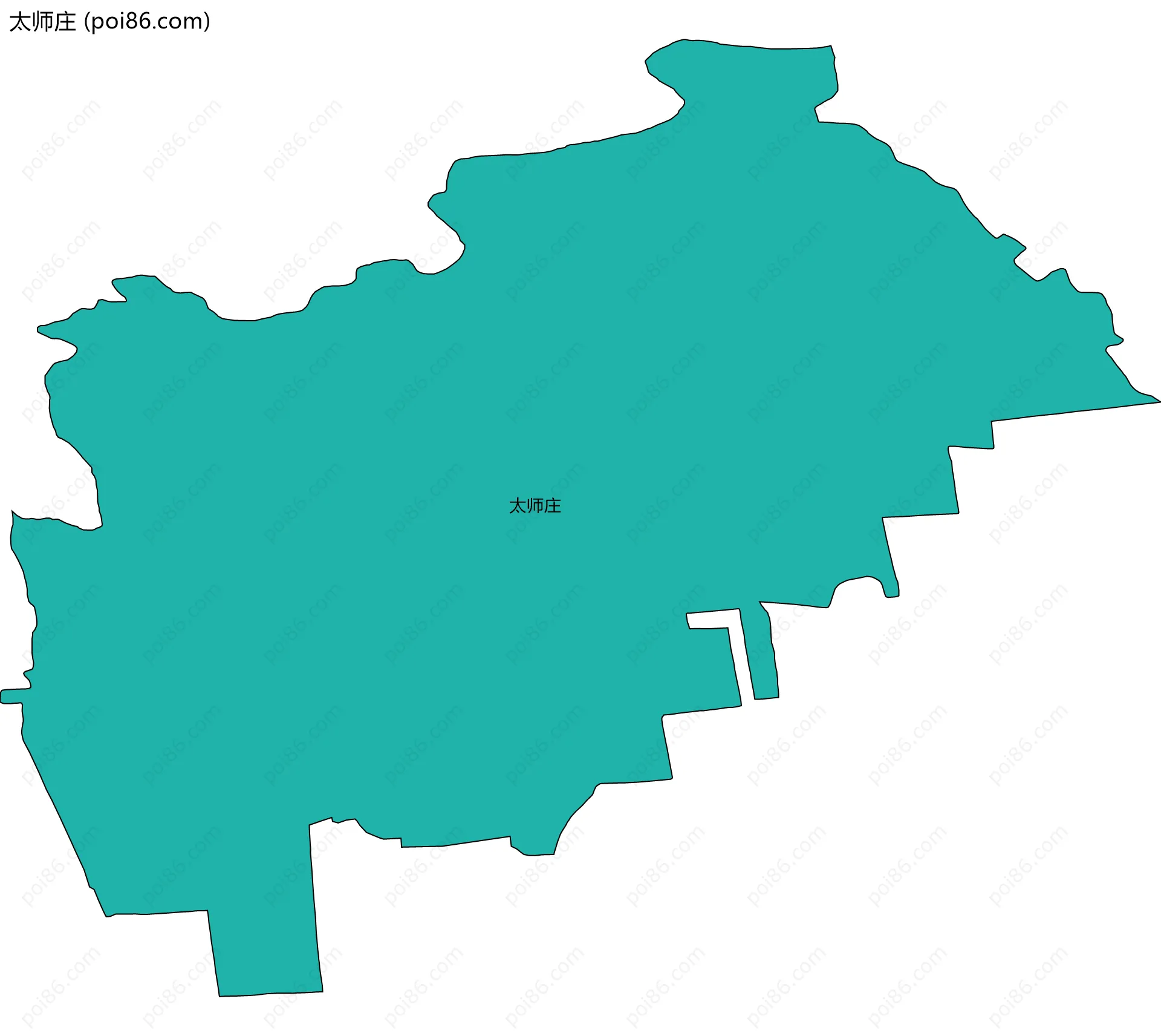 太师庄边界地图