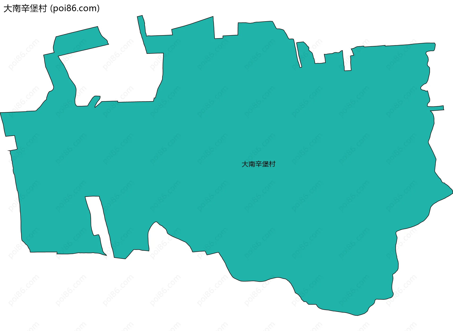 大南辛堡村边界地图