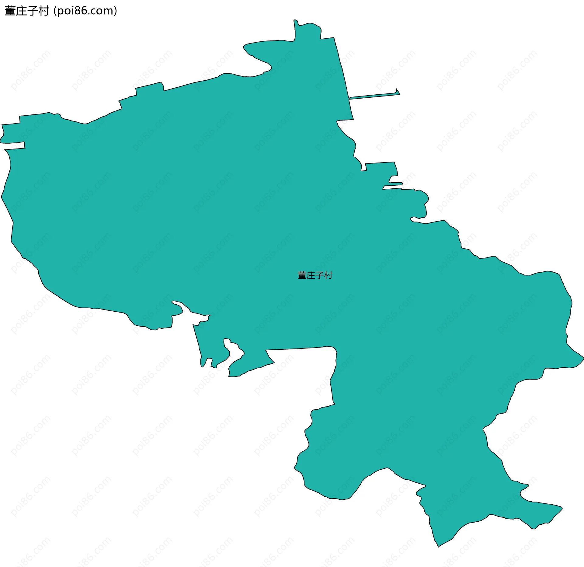 董庄子村边界地图