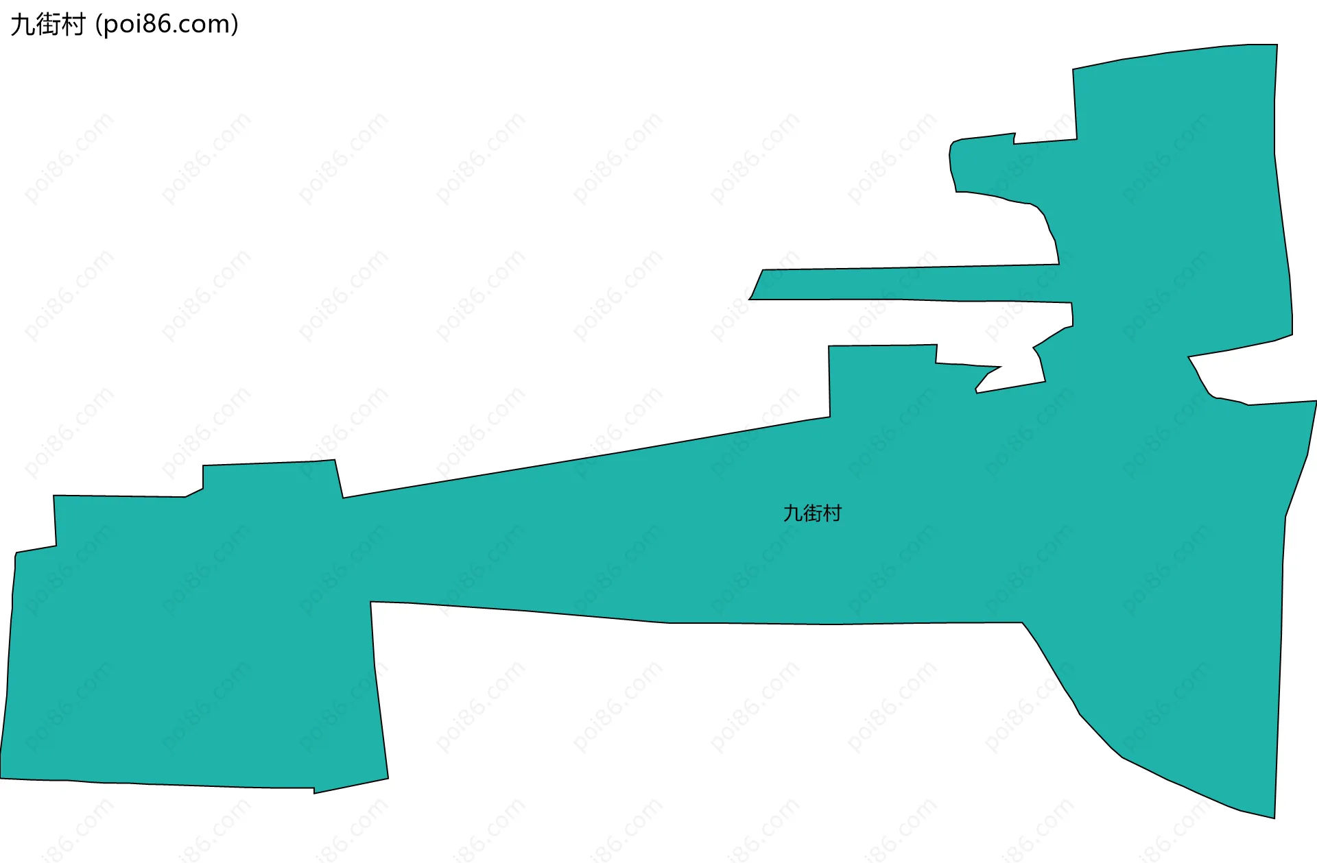 九街村边界地图