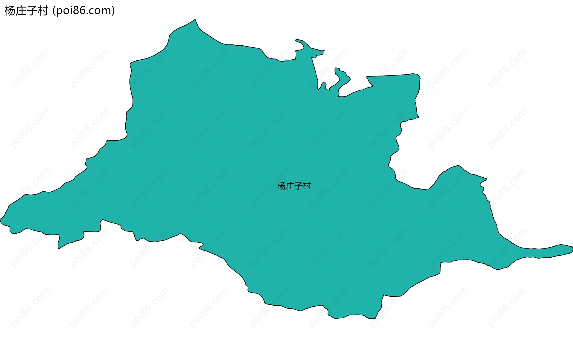 杨庄子村边界地图