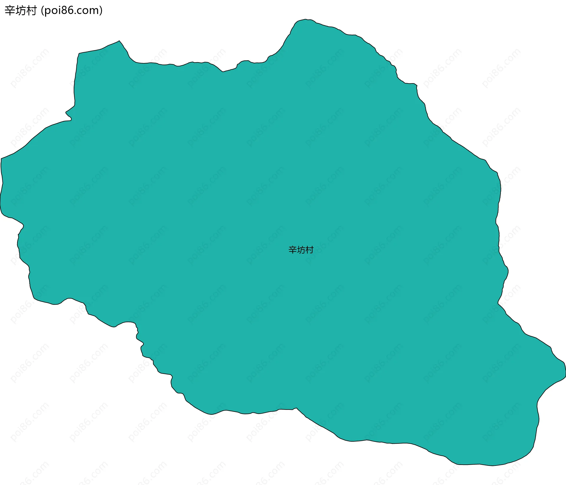 辛坊村边界地图