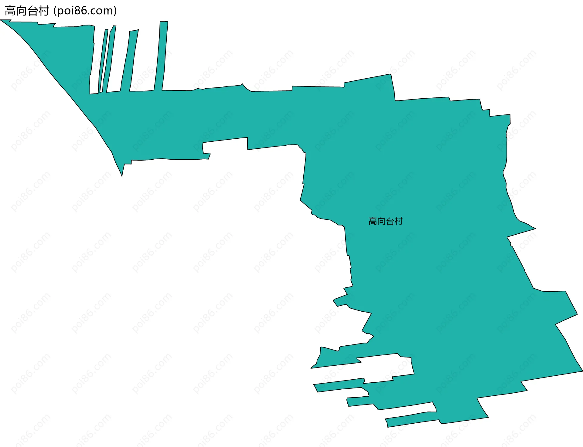高向台村边界地图
