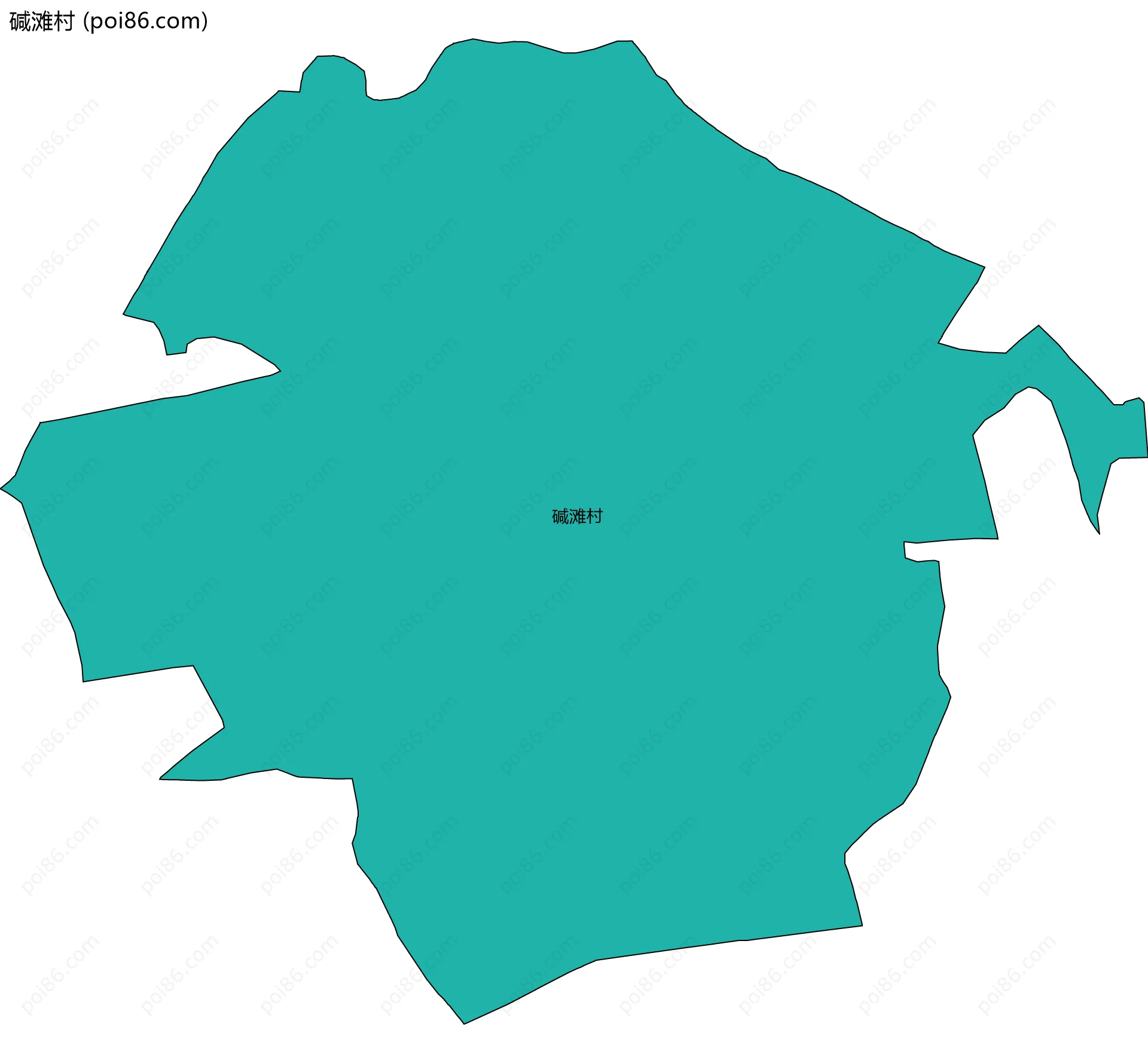 碱滩村边界地图