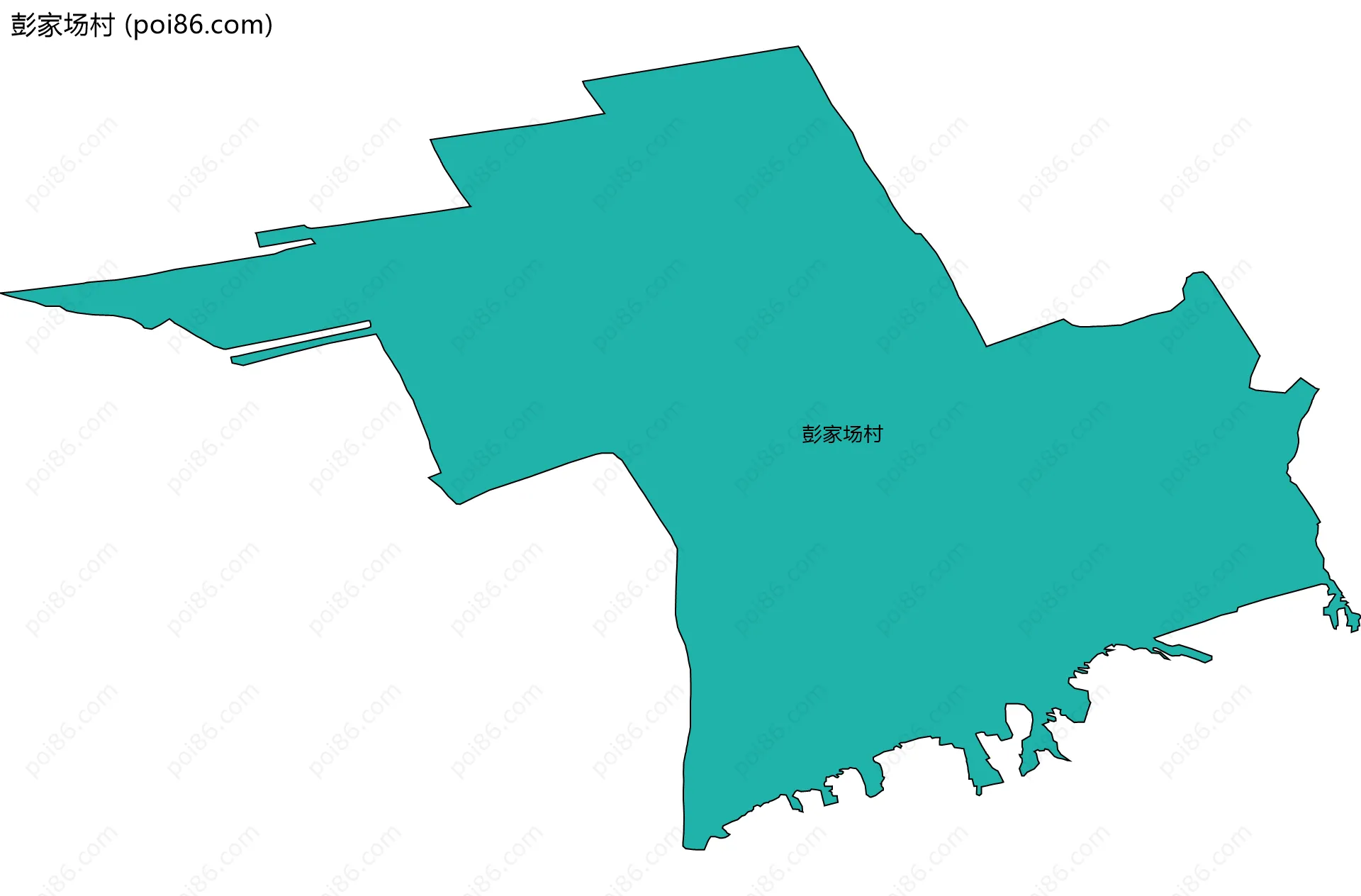 彭家场村边界地图