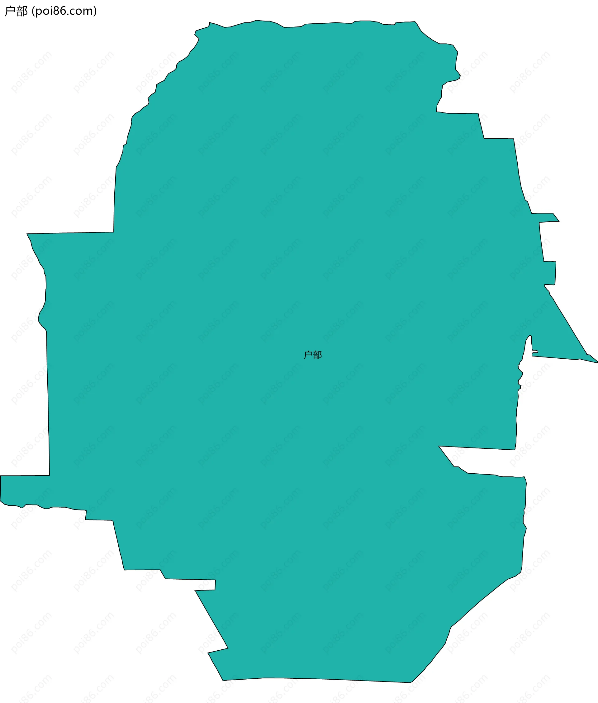 户部边界地图