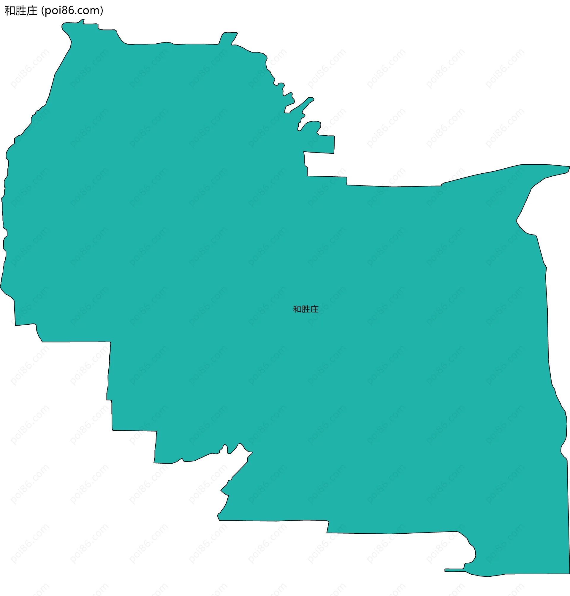 和胜庄边界地图