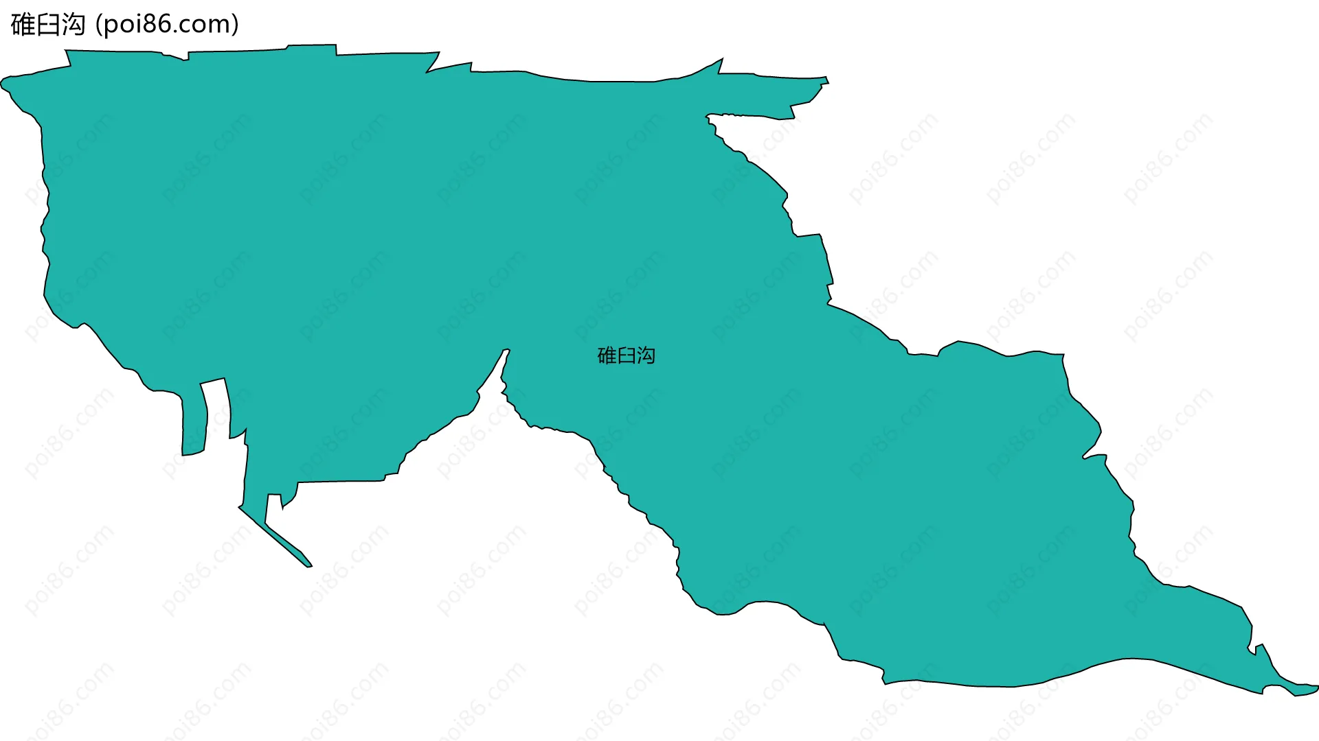 碓臼沟边界地图