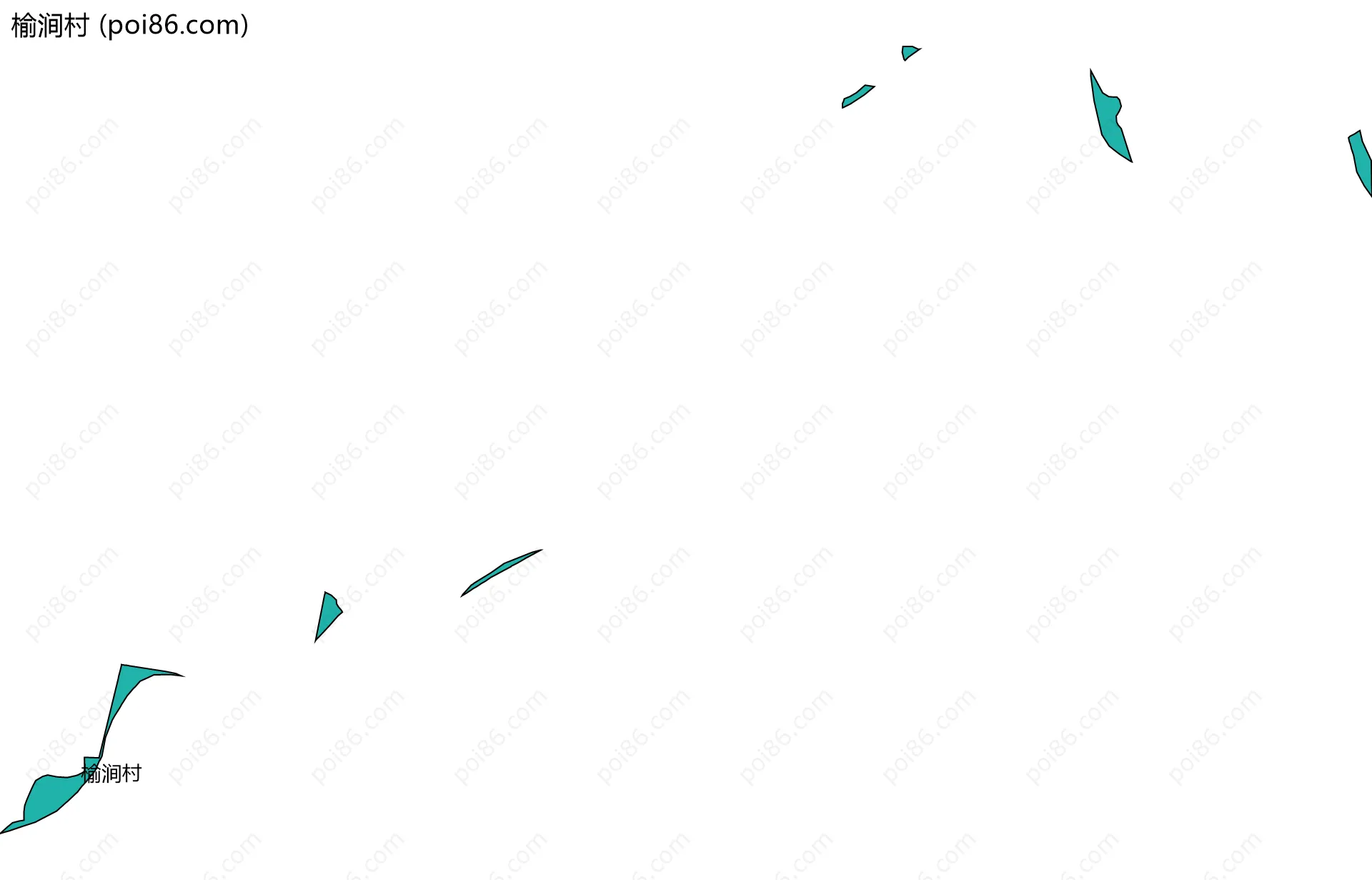 榆涧村边界地图