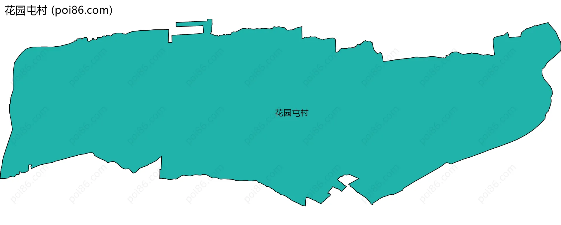 花园屯村边界地图