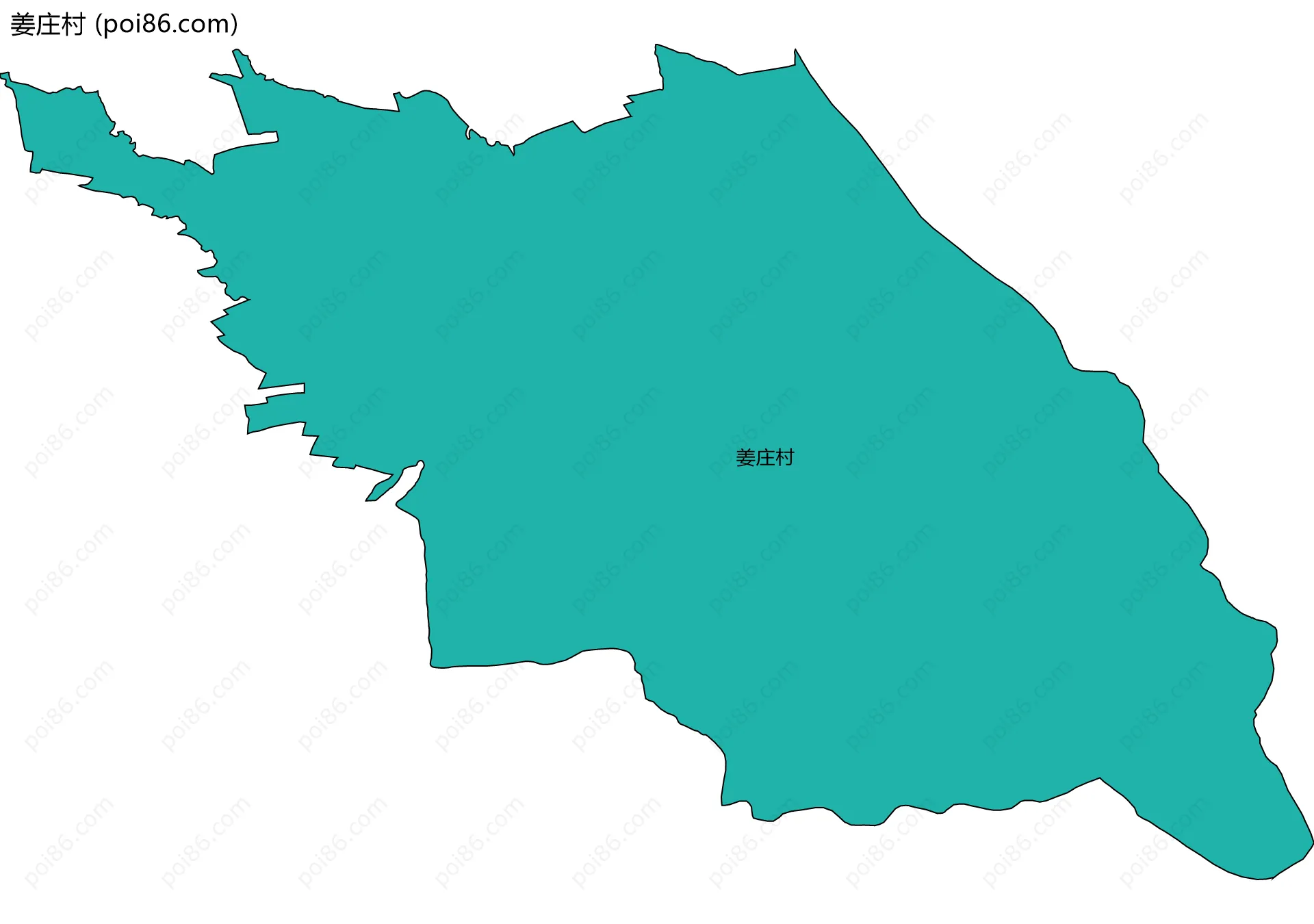 姜庄村边界地图