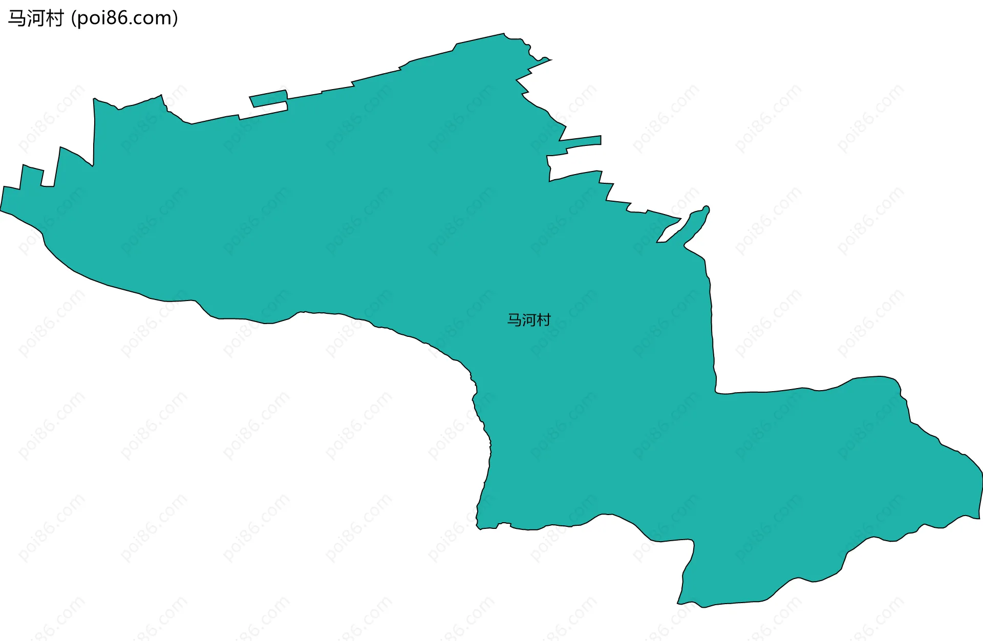 马河村边界地图