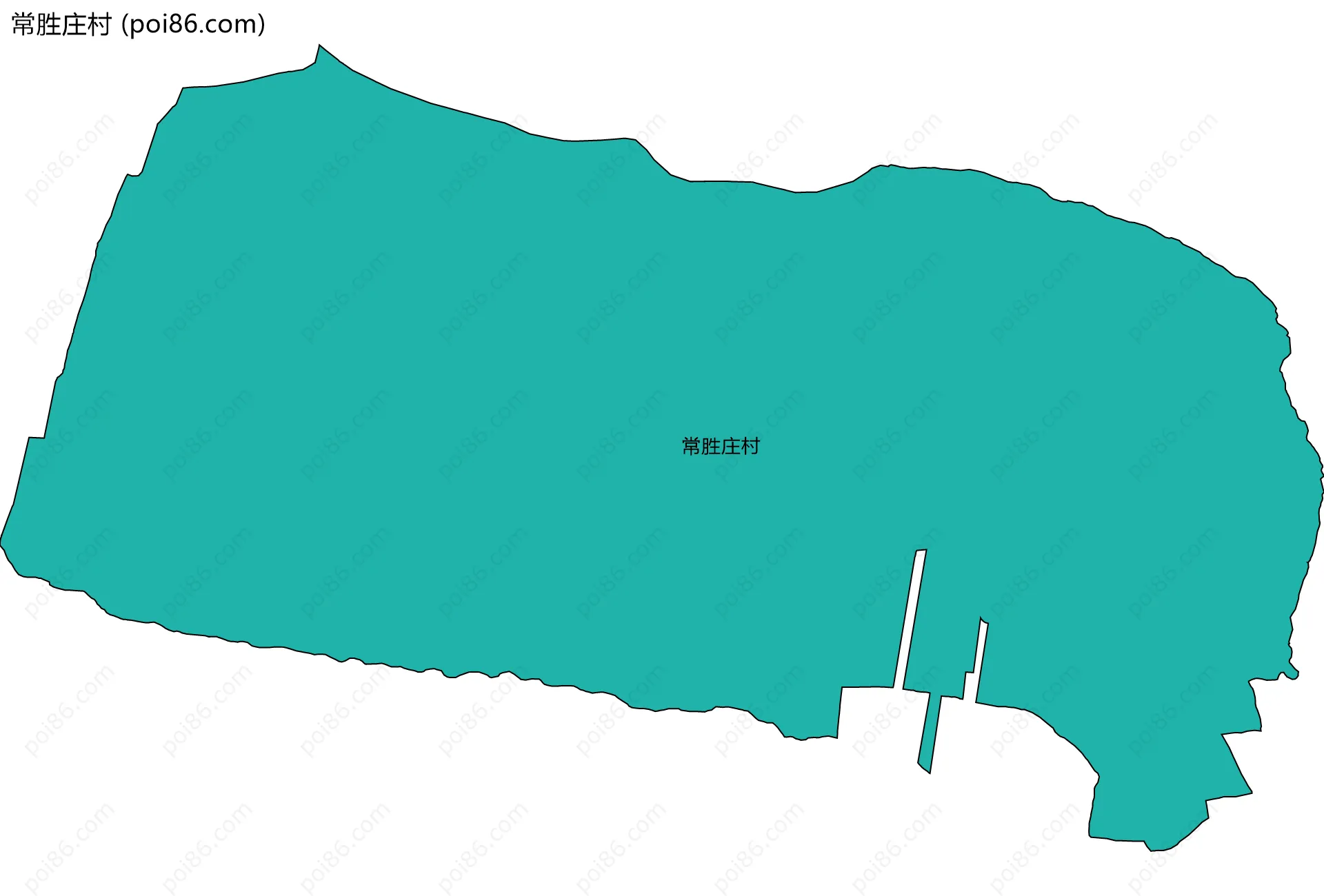 常胜庄村边界地图