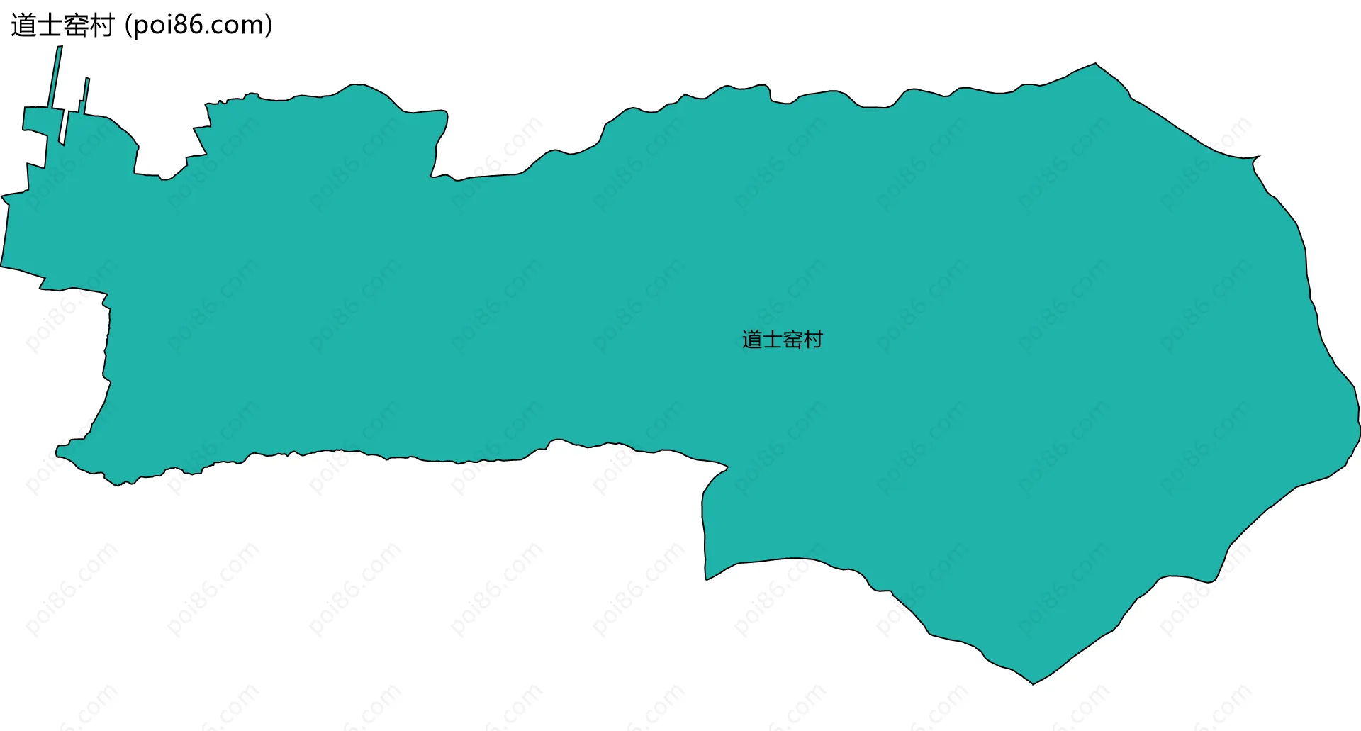 道士窑村边界地图