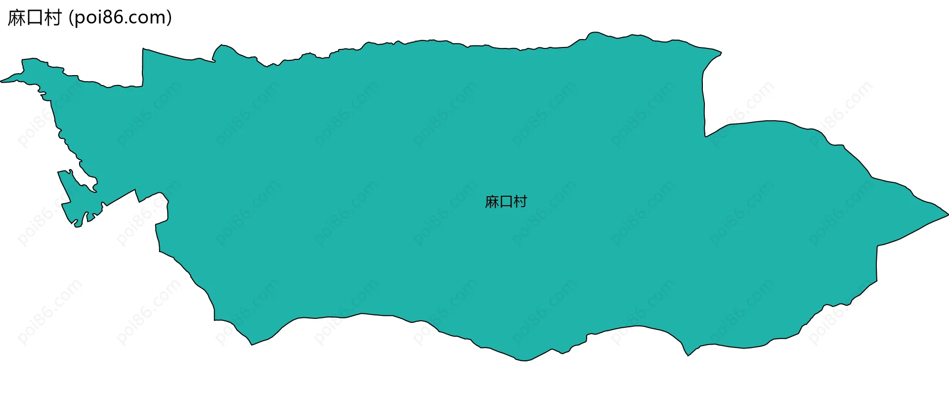 麻口村边界地图