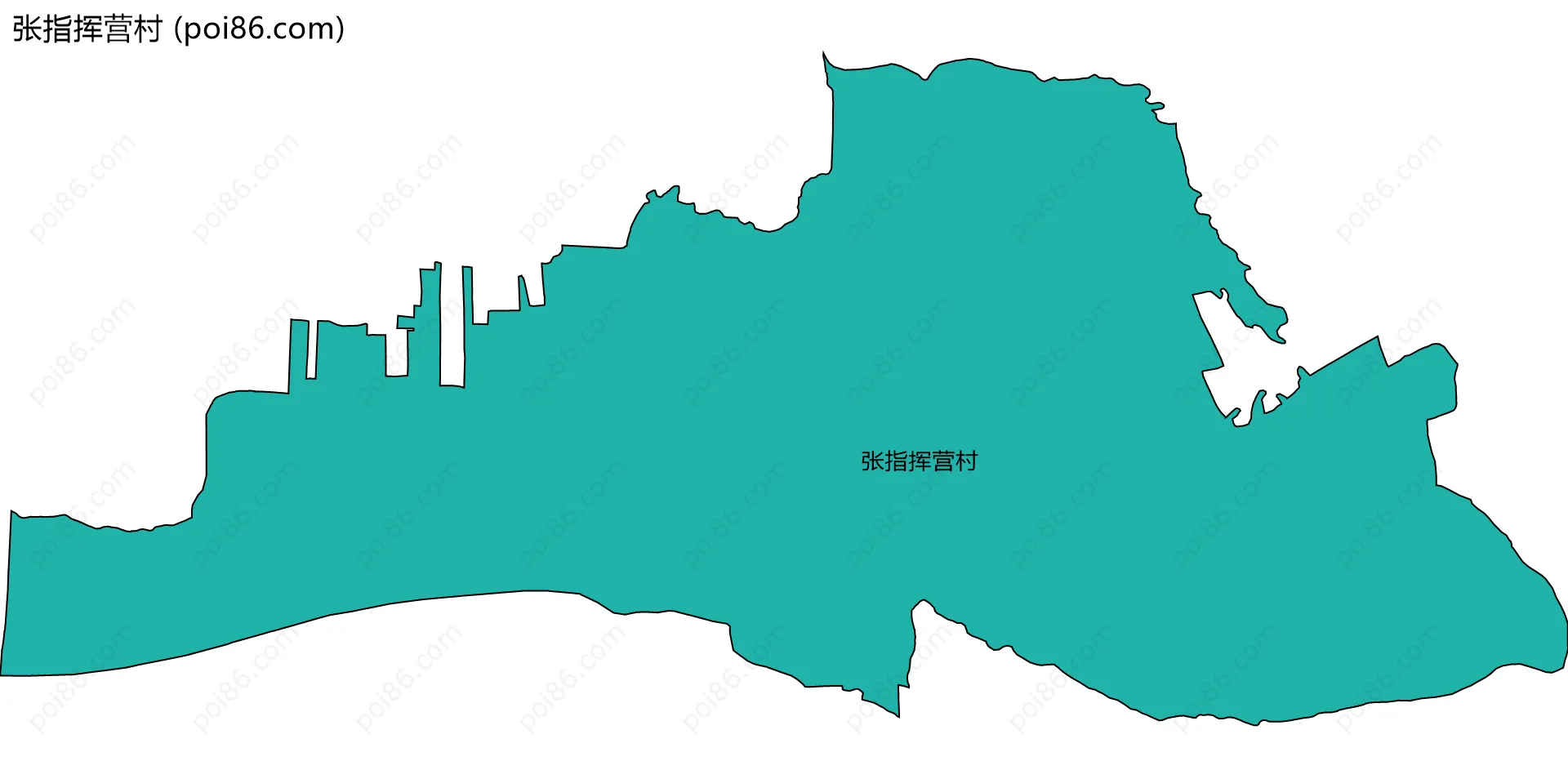 张指挥营村边界地图