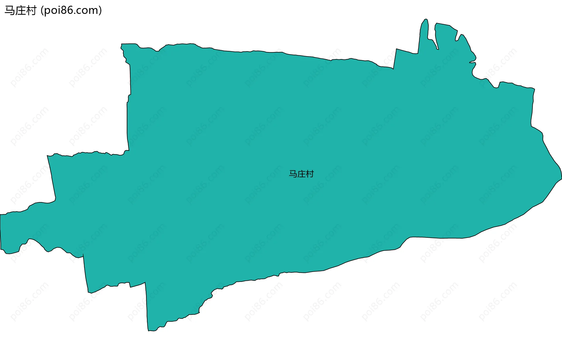 马庄村边界地图