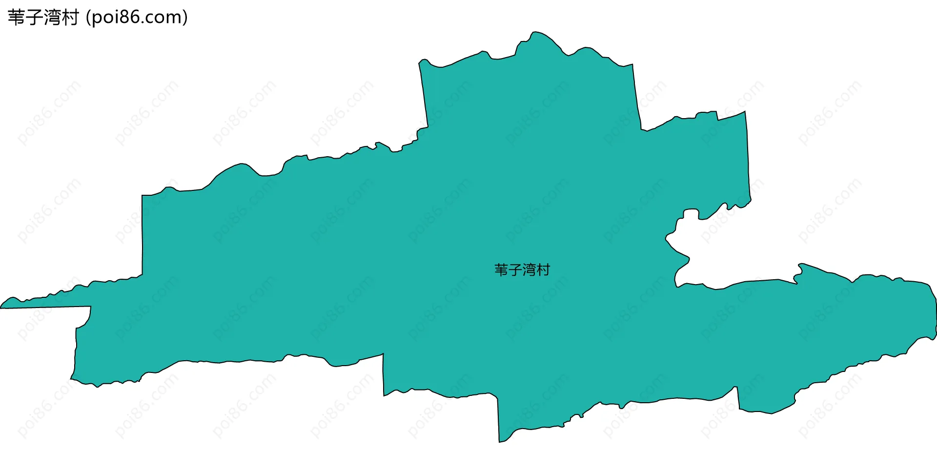 苇子湾村边界地图