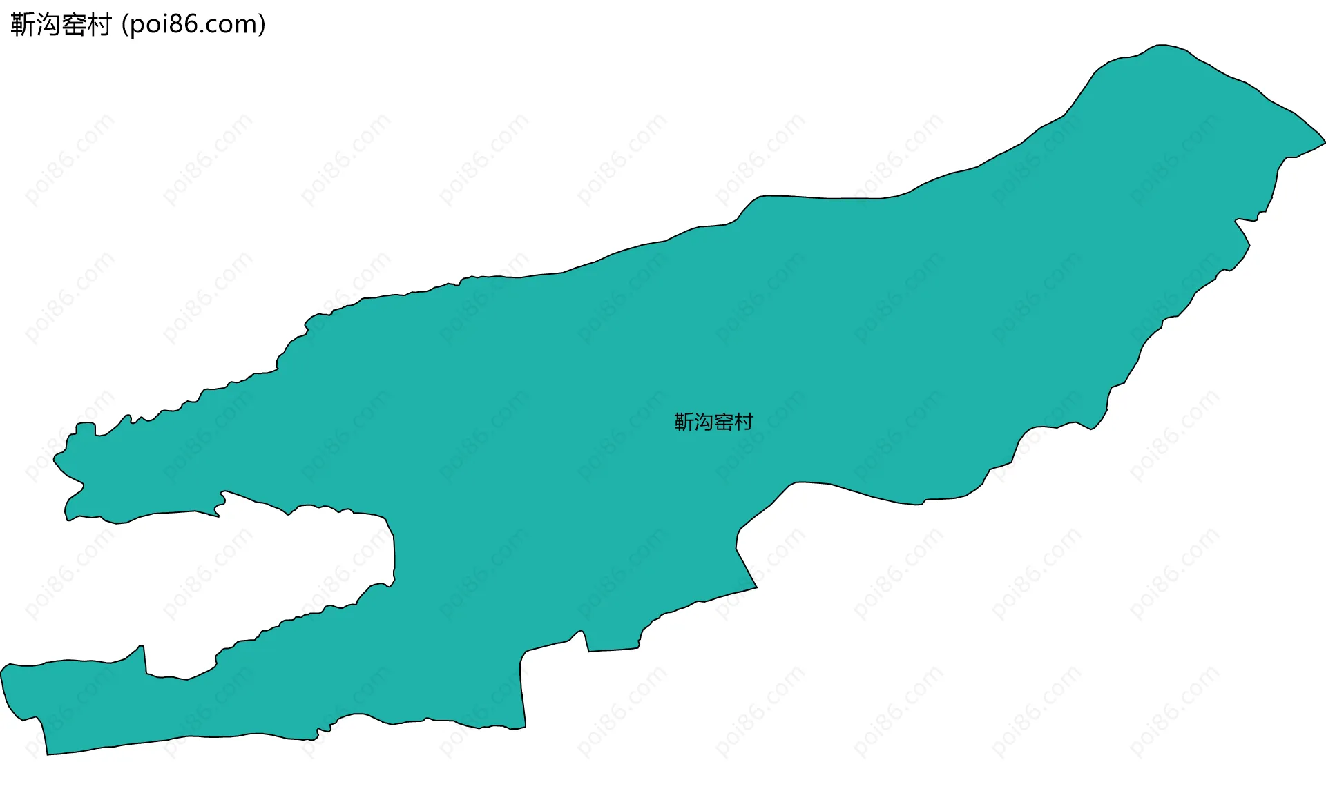 靳沟窑村边界地图