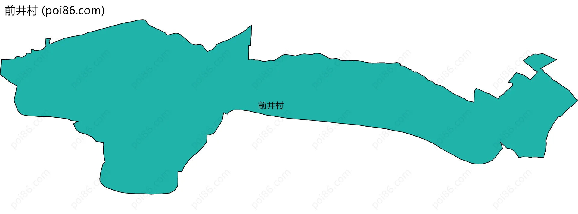 前井村边界地图