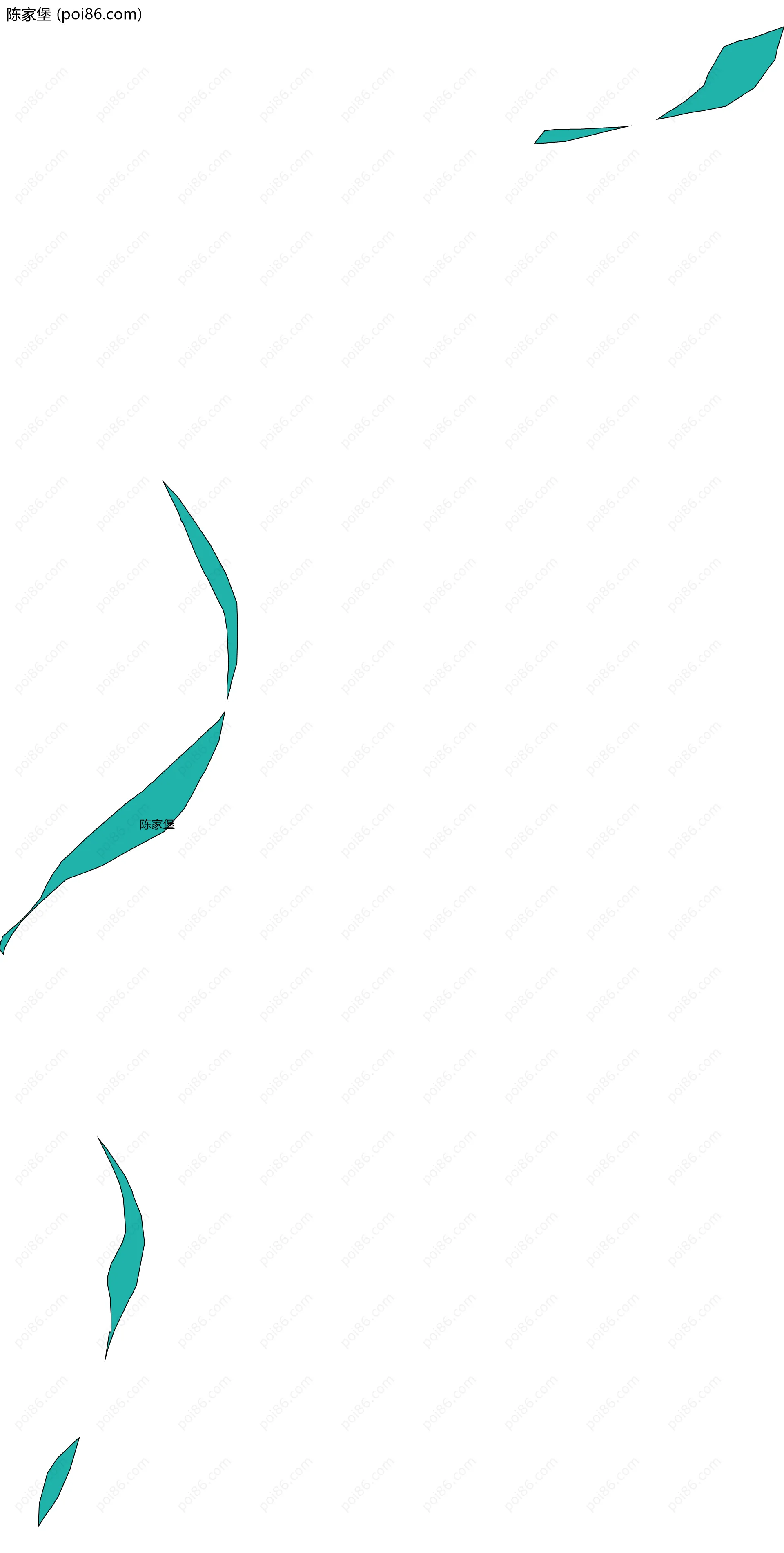 陈家堡边界地图