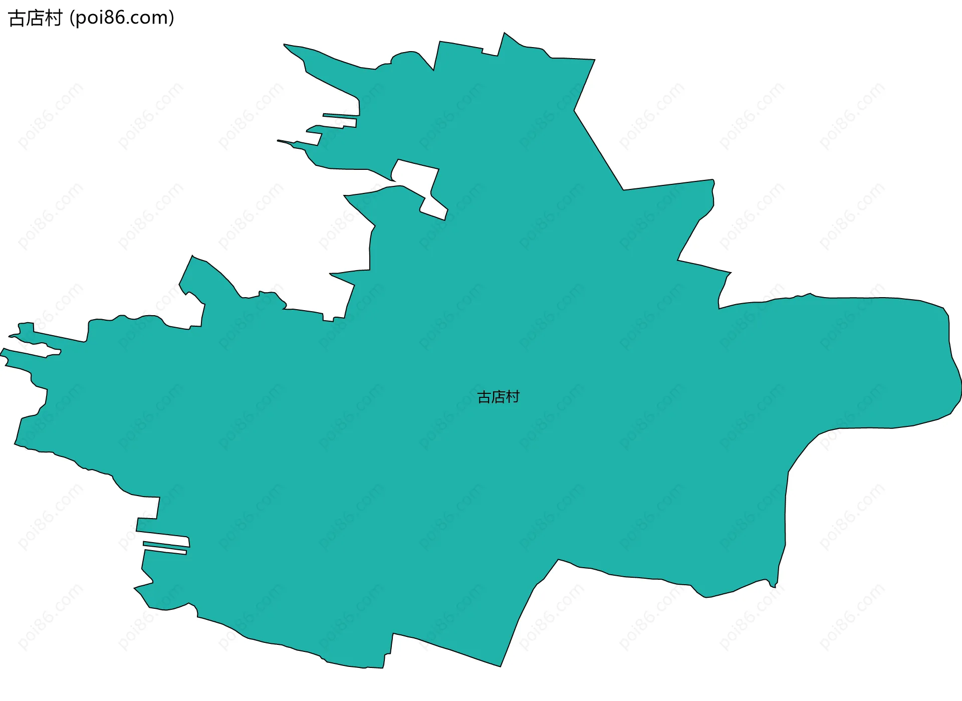 古店村边界地图